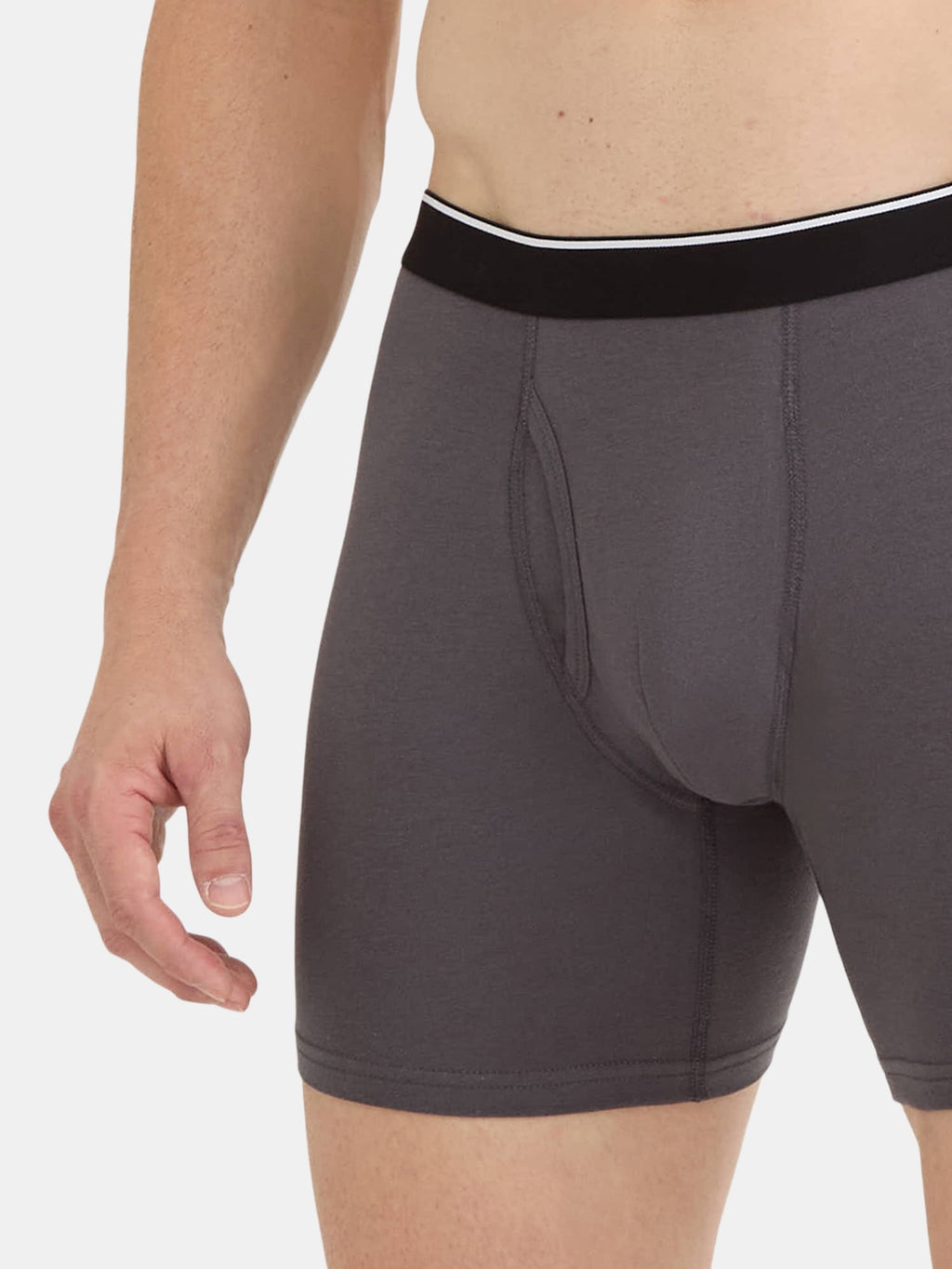 George Men's Cotton Blend Stretch Boxer Briefs, 6-Pack, Sizes S-2XL