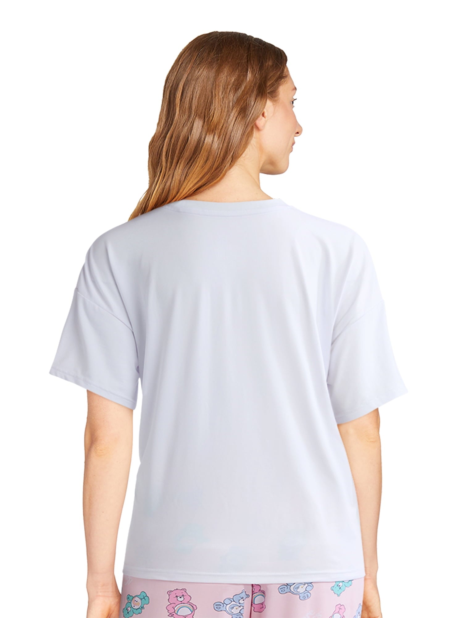 Care Bears Women's and Women’s Plus Oversized Tee and Pants Pajama Set, 2-Piece, Sizes XS-3X