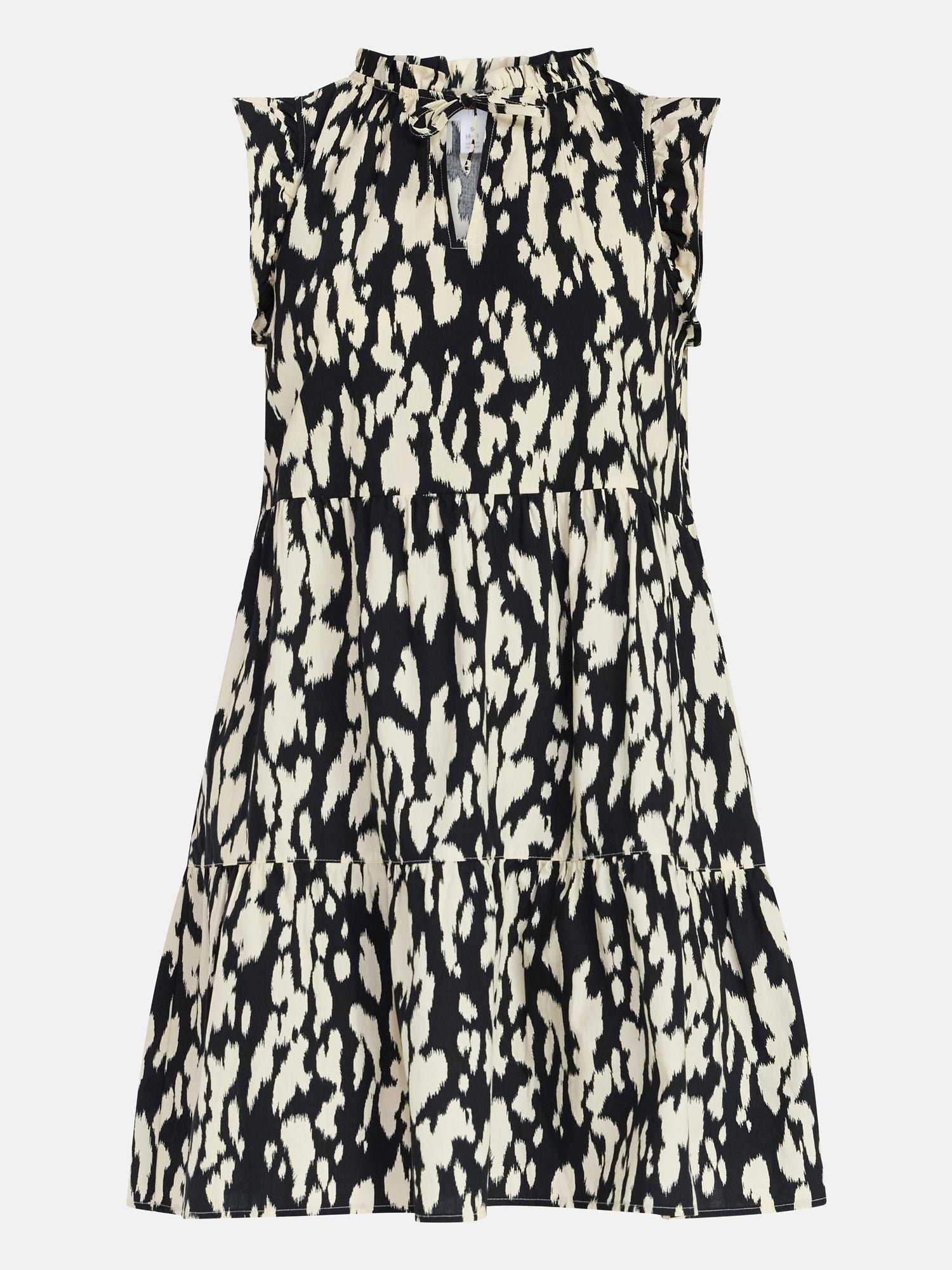 Time and Tru Women’s and Women’s Plus Flutter Sleeve Cotton Mini Dress, Sizes XS-4X