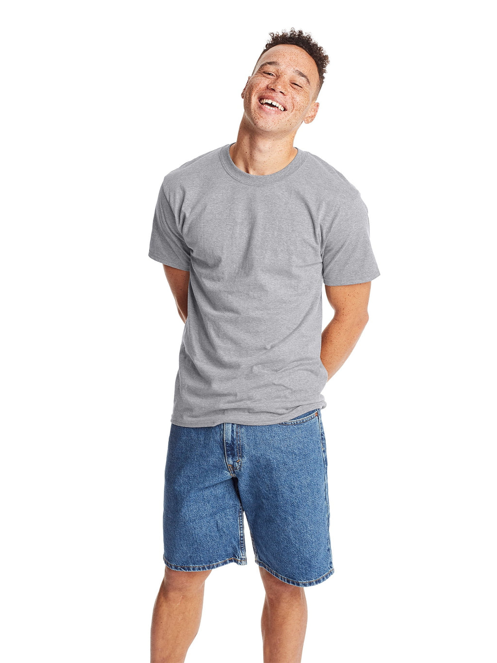 Hanes Men's & Big Men's Beefy Tee Shirt Unisex Heavyweight Cotton T-Shirt, 3- Pack, Sizes S-6XL