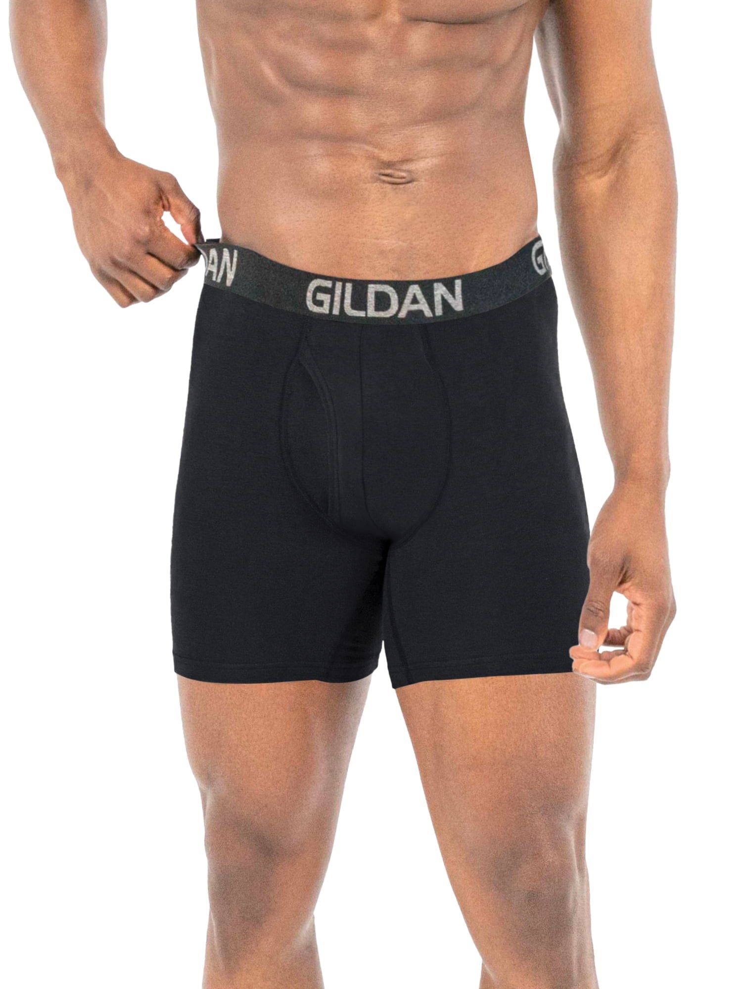 Gildan Men's Cotton Stretch Boxer Brief Underpants, 6-Pack, Sizes S-2XL