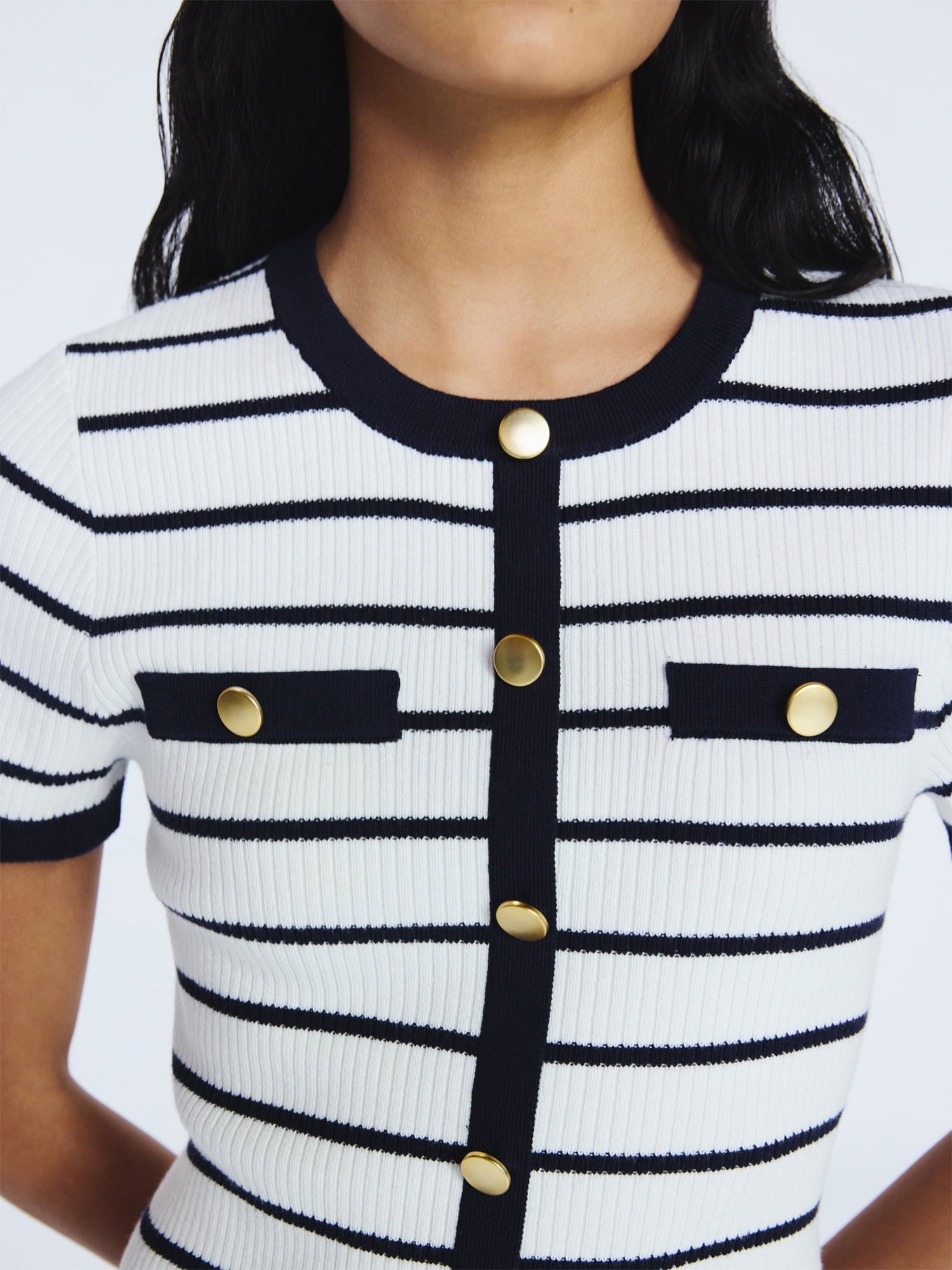 Free Assembly Women's Welt Pocket Mini Sweater Dress with Short Sleeves, Sizes XS-XXL