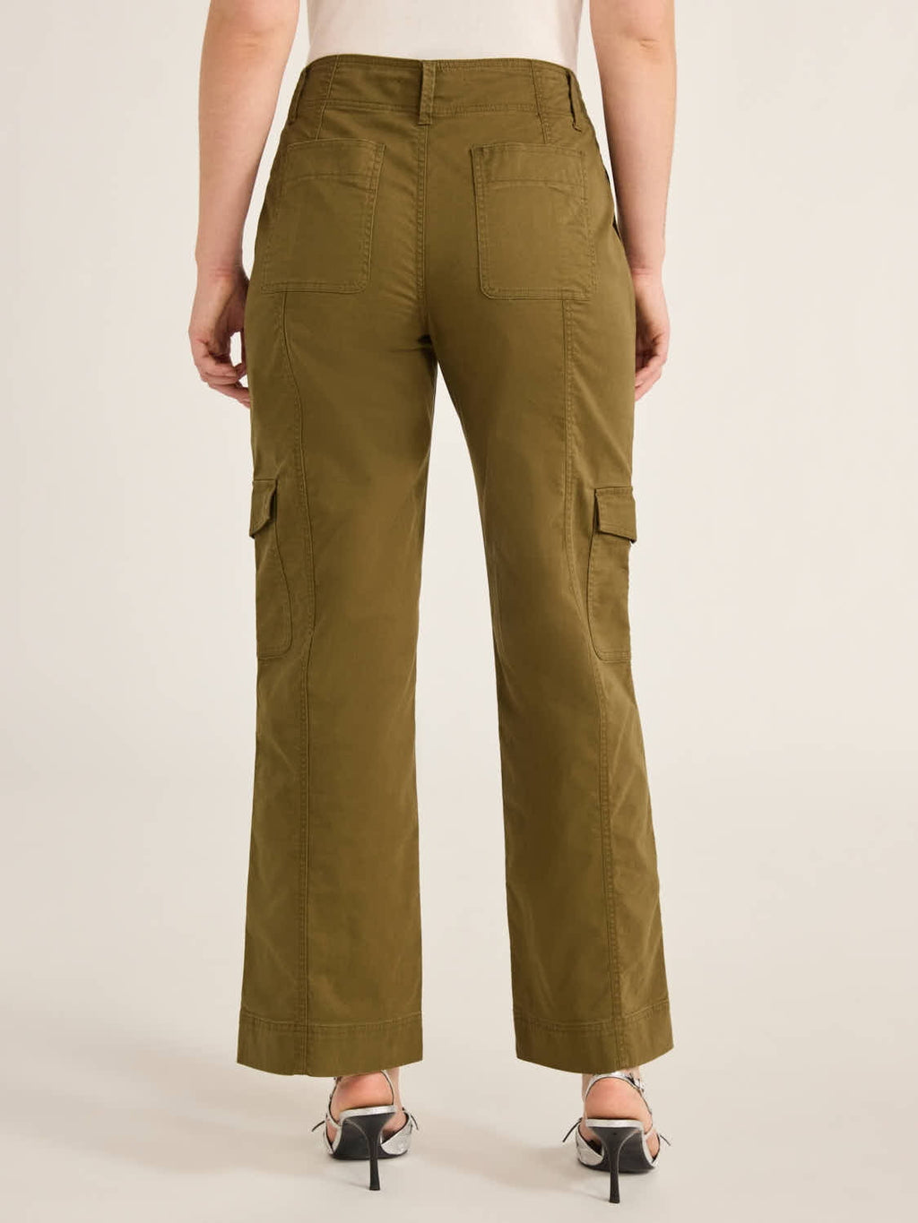 Free Assembly Women's Straight Leg Cargo Pants, 30” Inseam, Sizes 0-20