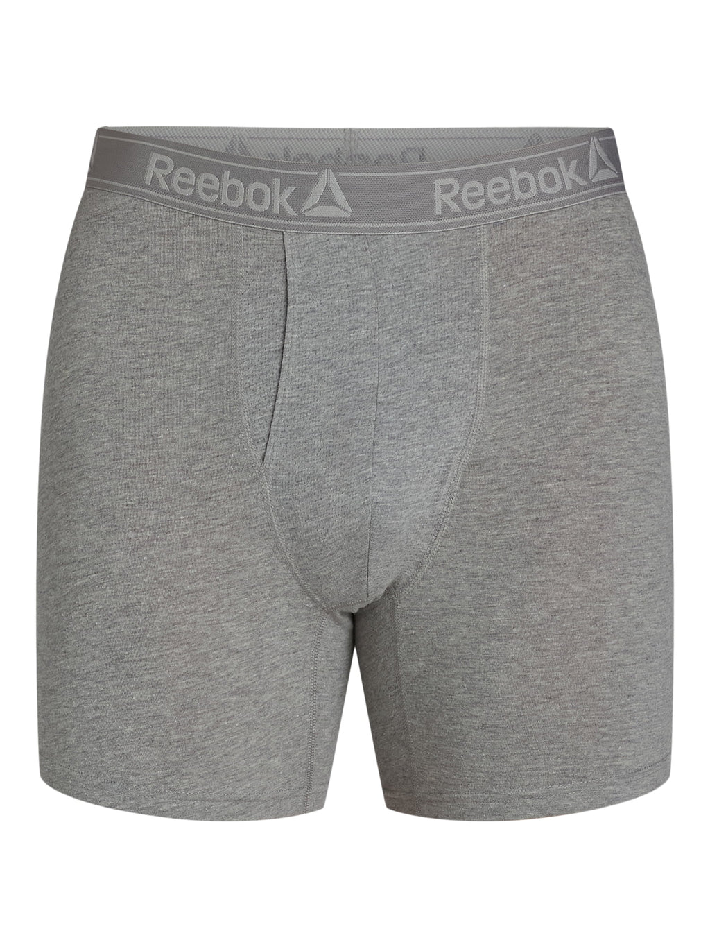 Reebok Men's Underwear Performance Cotton Stretch Regular Leg Boxer Briefs, 6-Pack