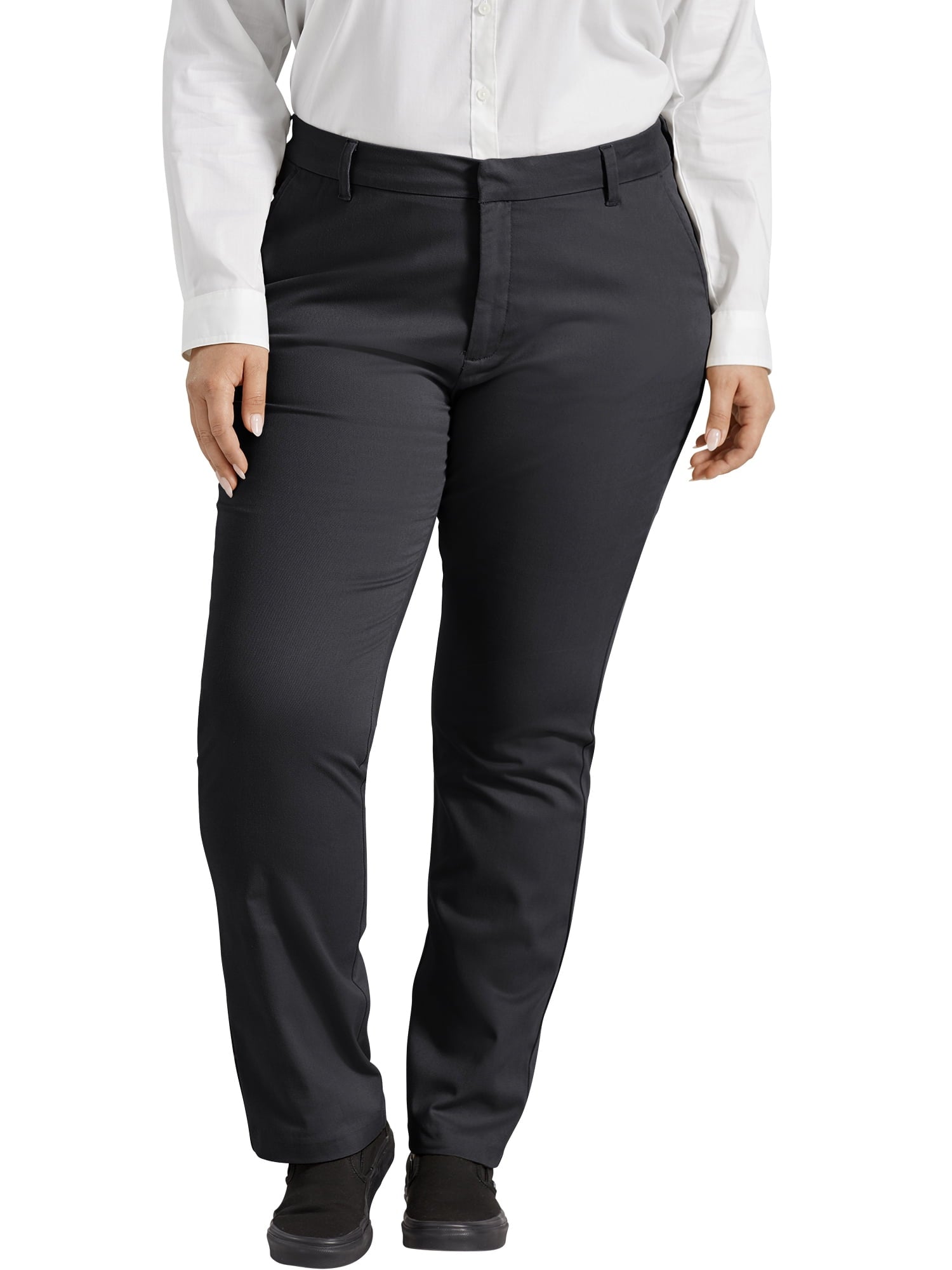 Genuine Dickies Women's Curvy Stretch Twill Straight Leg Service Pant