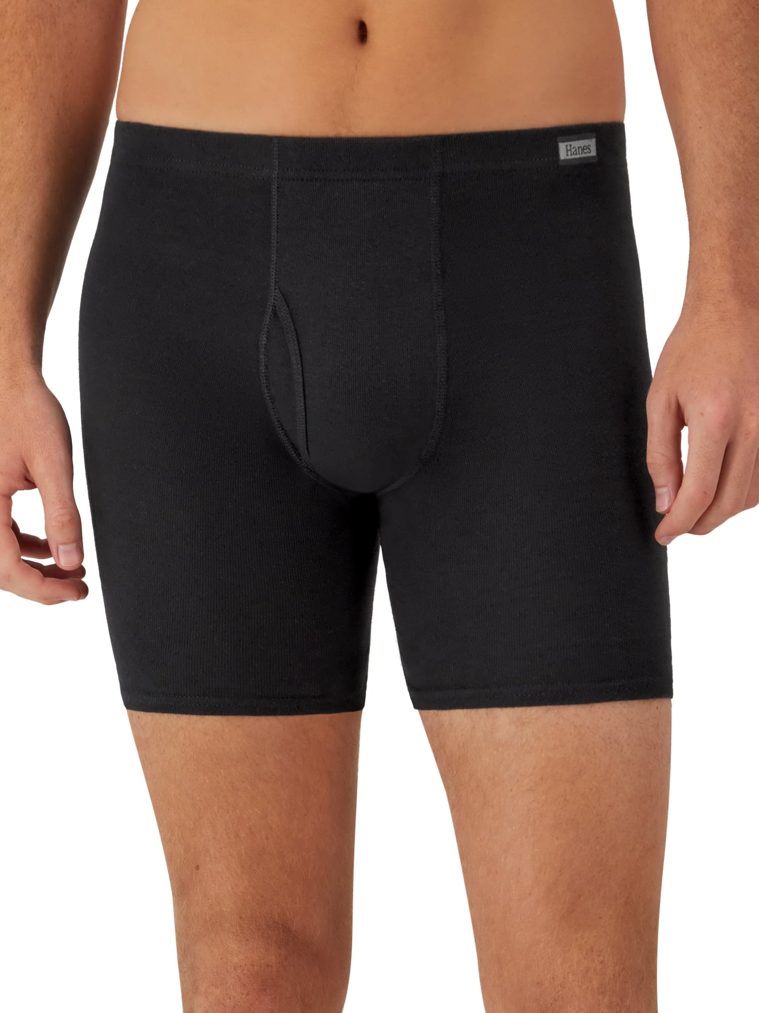 Hanes Men's Super Value Pack Covered Waistband Boxer Briefs 10 Pack