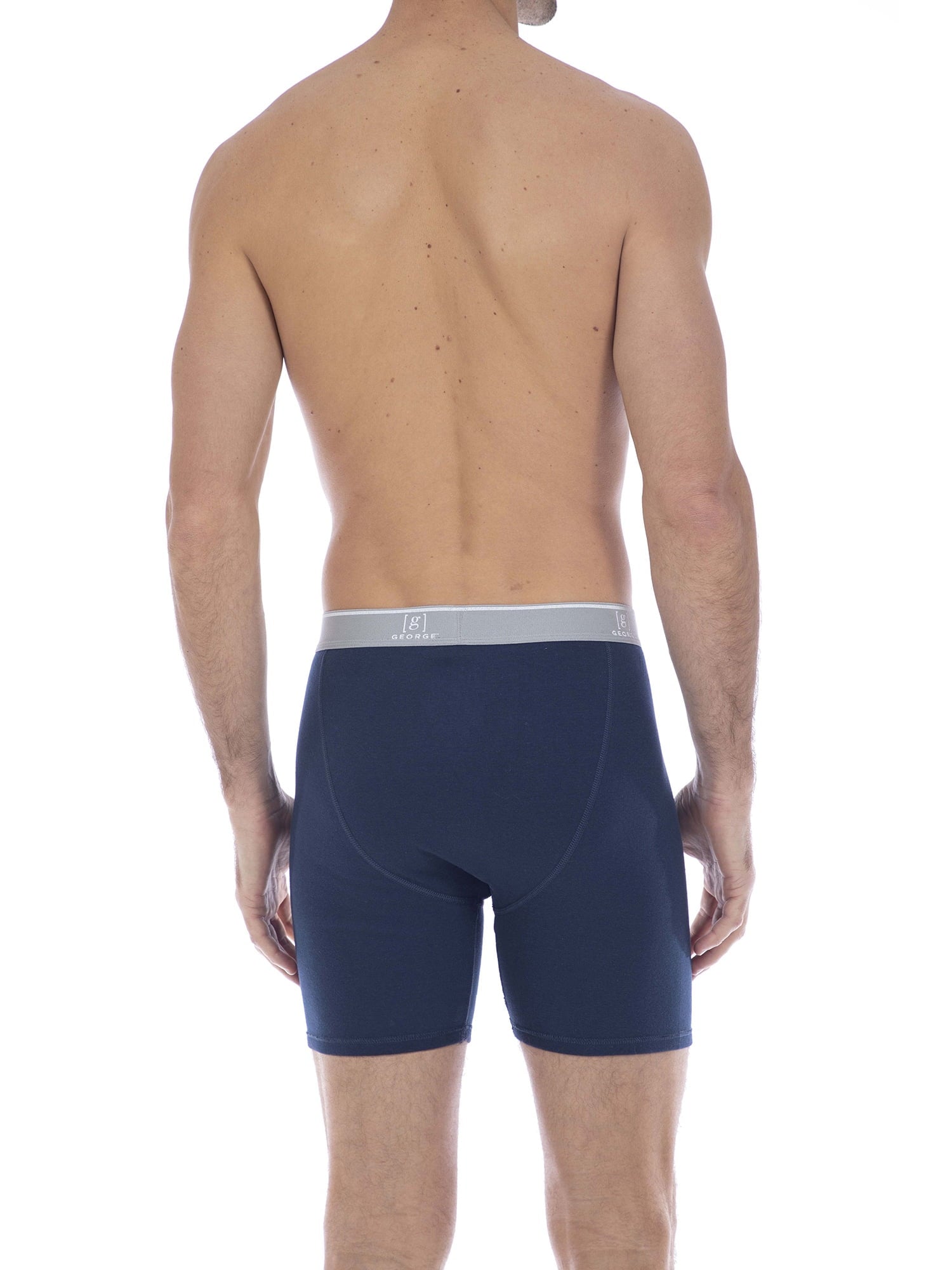 George Men's Regular Length Boxer Briefs, Assorted Colors, 6-Pack, Sizes S-3XL