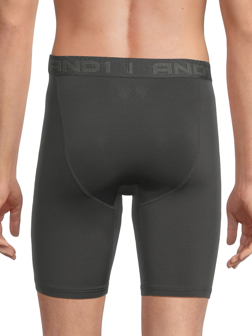 AND1 Men's Underwear Pro Platinum Boxer Briefs, 6 Pack, 9"