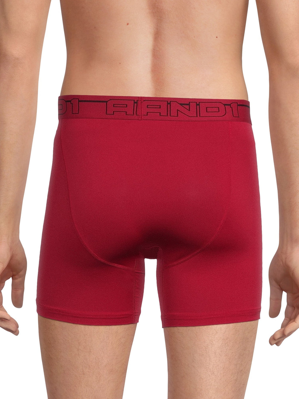 AND1 Men's Underwear Pro Platinum Boxer Briefs, 6 Pack, 6"