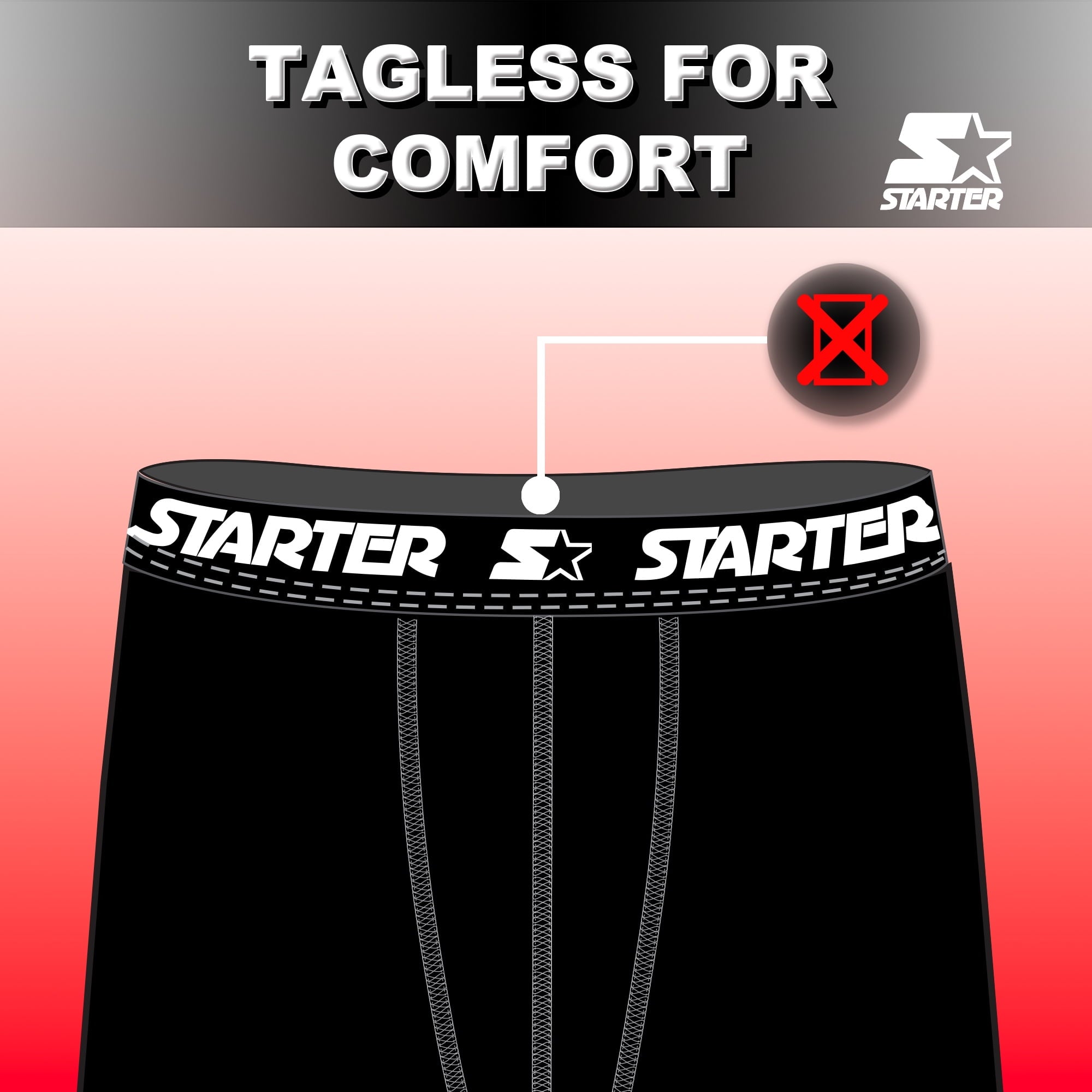 Starter Men’s Breathable Cotton Brief, Multicolor (10 Pack)