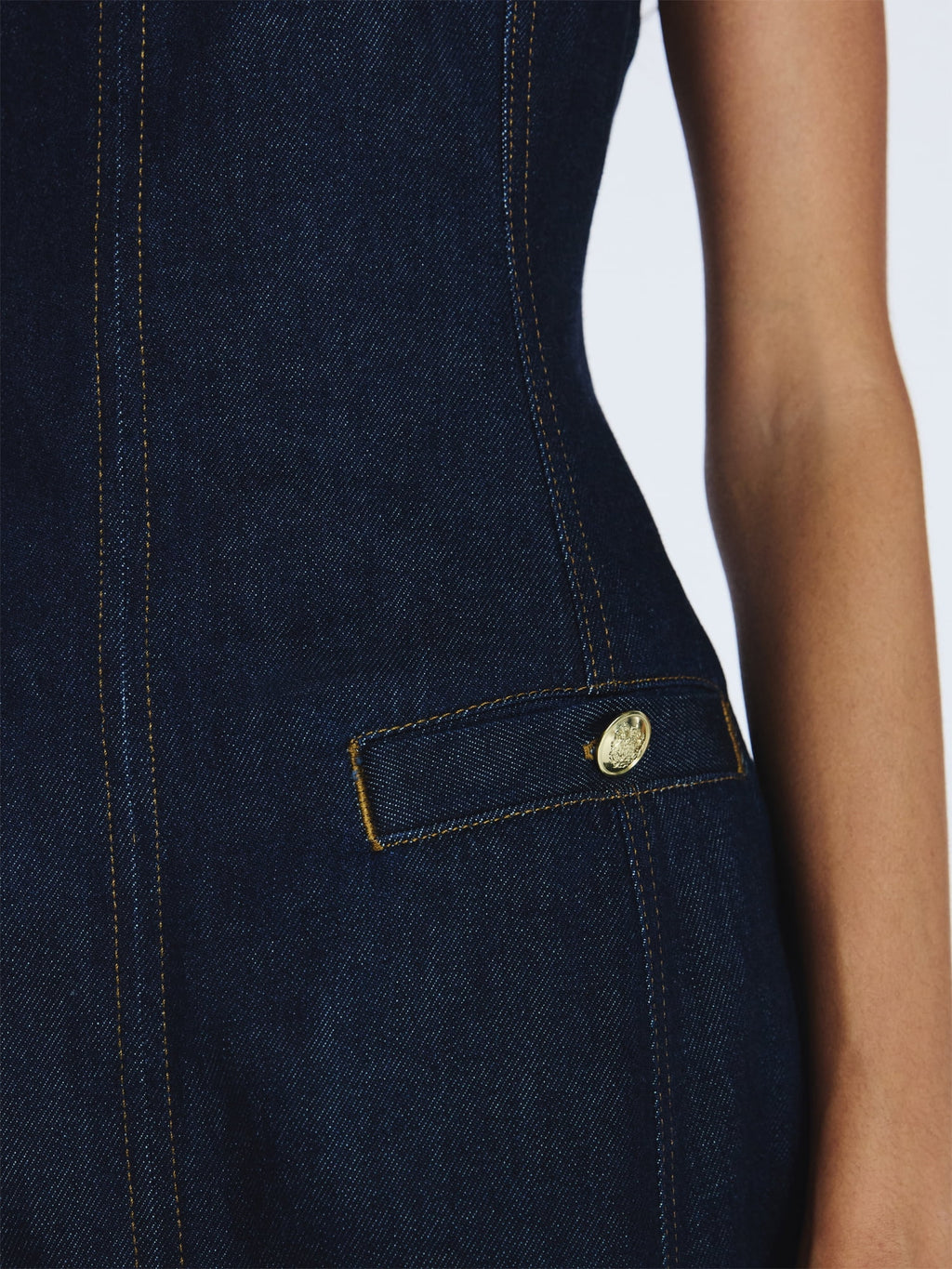 Free Assembly Women's and Women’s Plus Sleeveless Denim Mini Dress, Sizes 0-26