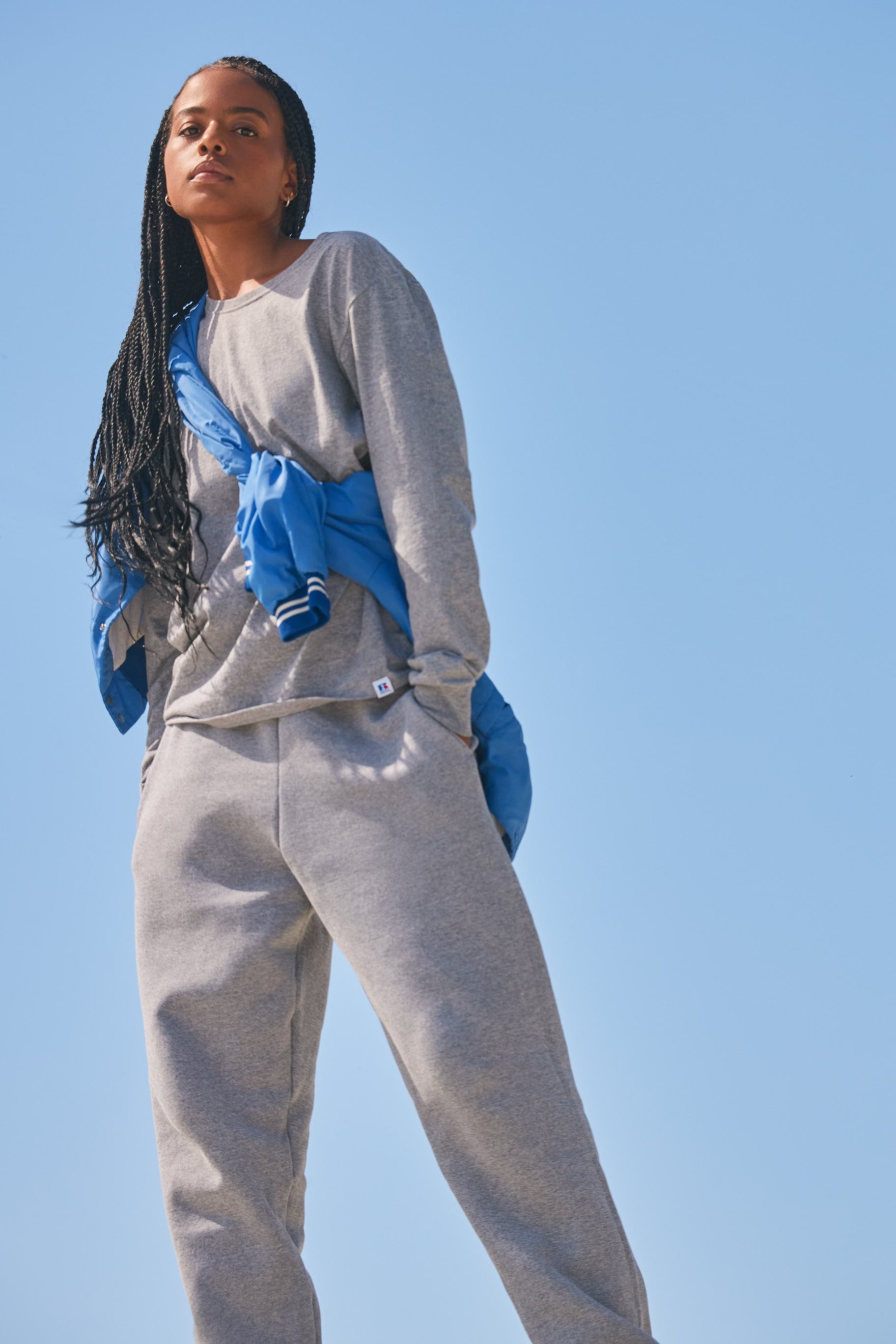 Russell Athletic Men's Dri-Power Cotton Performance Long Sleeve T-Shirt with Moisture Wicking, Sizes S-4XL