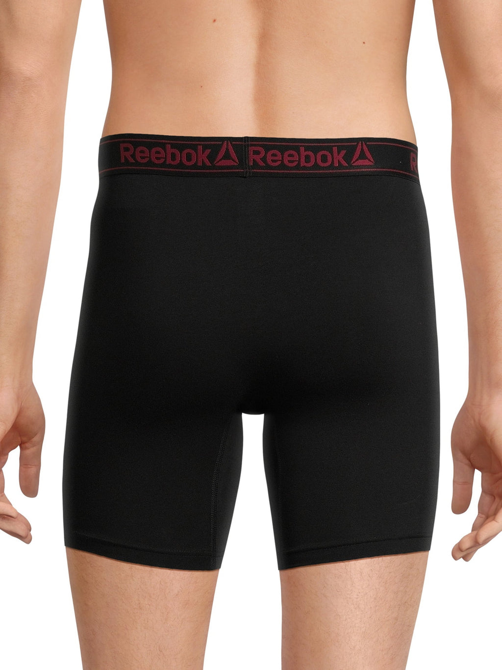 Reebok Men's Underwear Cotton Blend Long Leg Boxer Briefs, Underpants, 6-pack