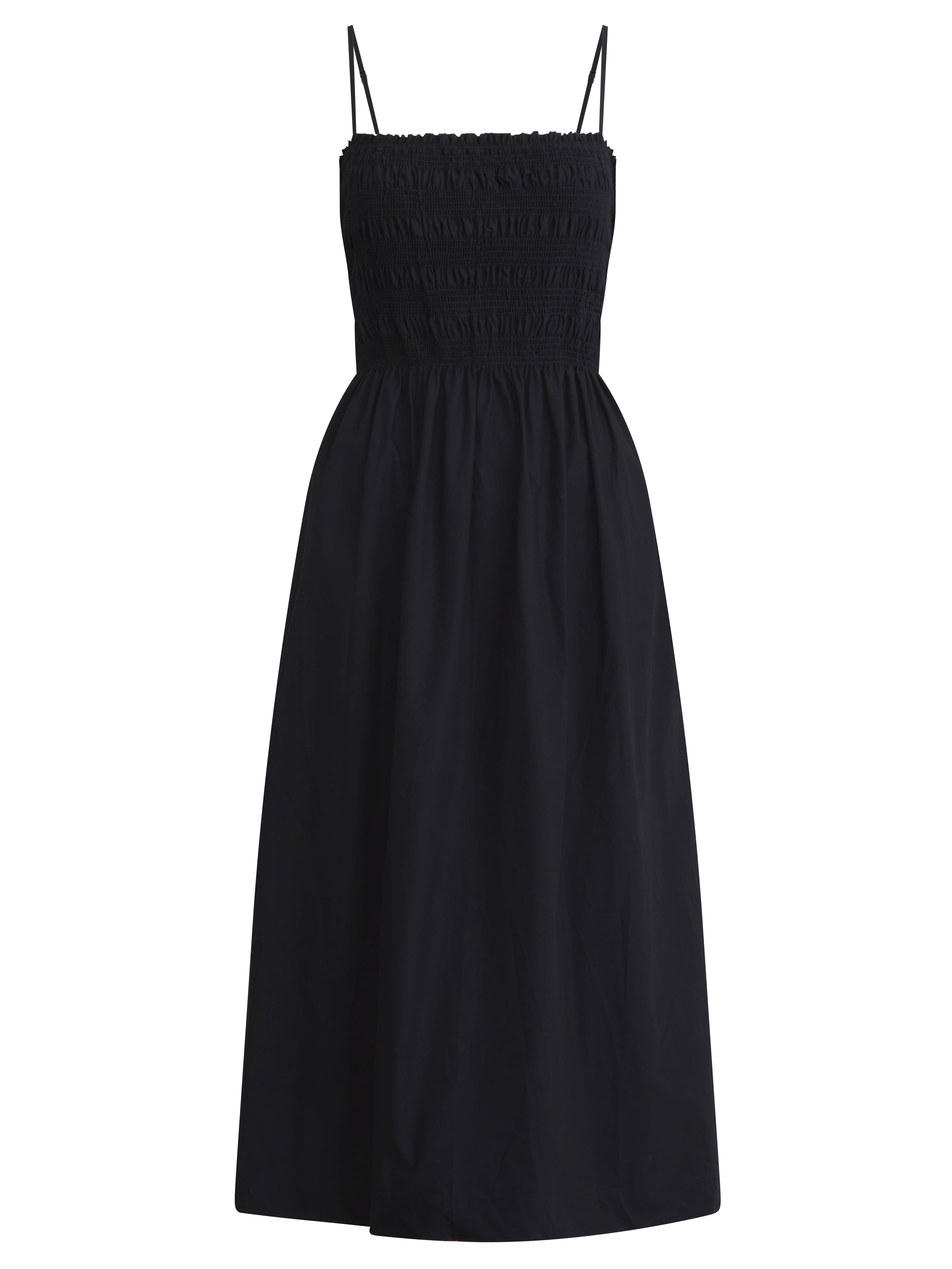 Scoop Women’s and Women’s Plus Smocked Cotton Maxi Dress, Sizes XS-4X