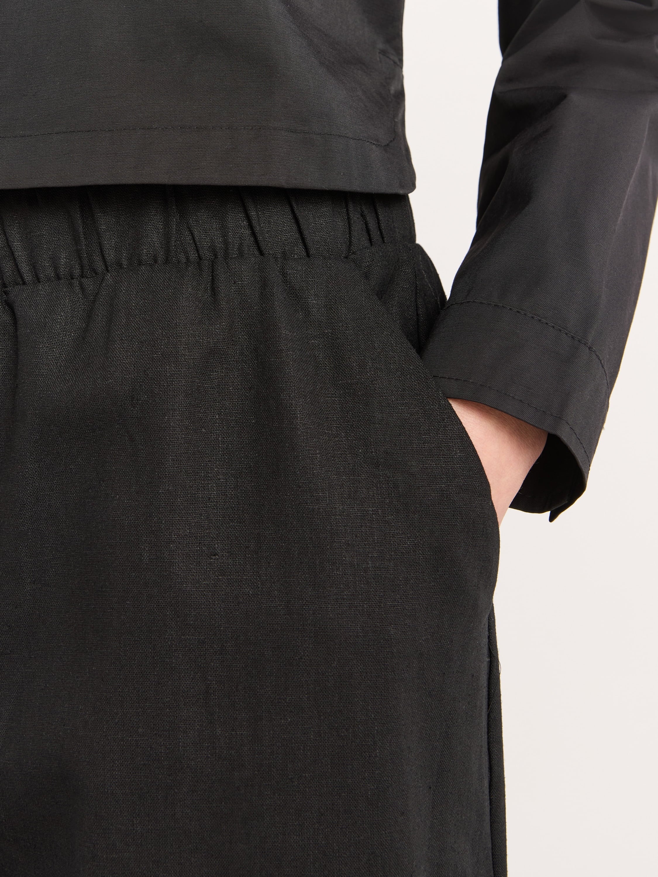 Scoop Women's Linen Blend Wide Leg Pants, 32" Inseam, Sizes XS-4X