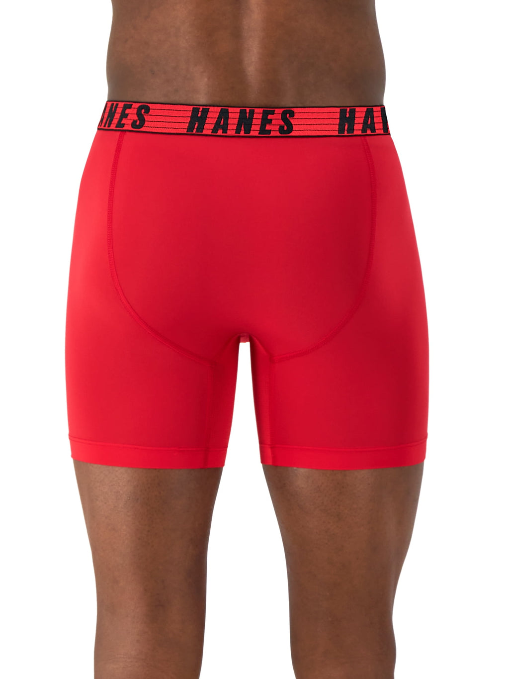 Hanes Moves Men’s Anti-Chafe Boxer Brief, Total Support Pouch, Assorted, 3-Pack, 6" Inseam