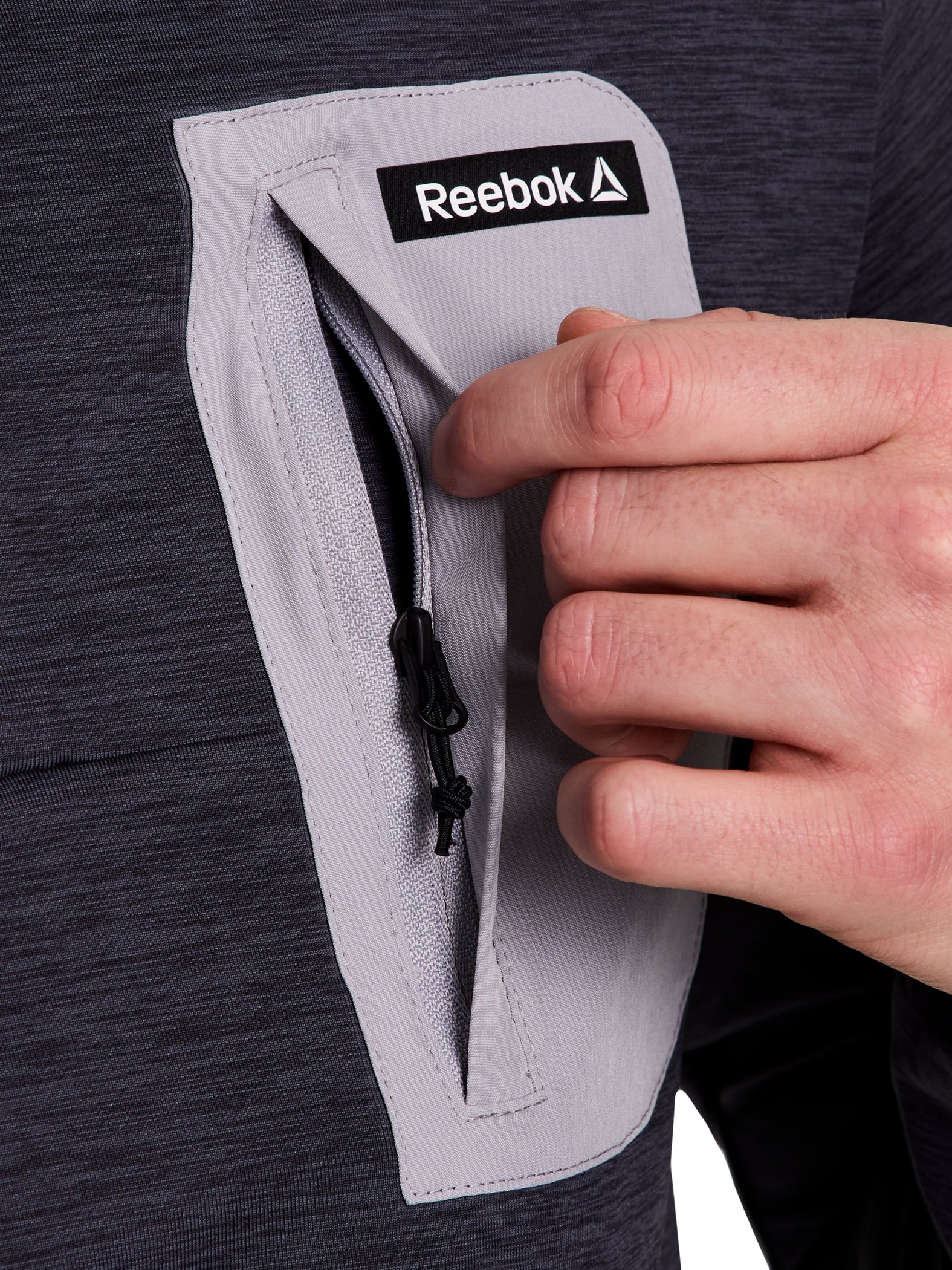 Reebok Men's and Big Men's Freedom Mock Neck Snap Pullover Sweatshirt, Sizes S-3XL