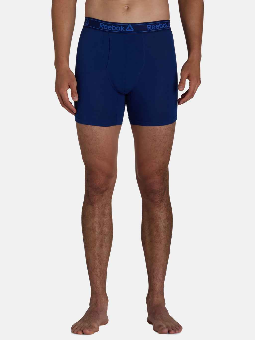 Reebok Men's Underwear Performance Cotton Stretch Regular Leg Boxer Briefs, 6-Pack