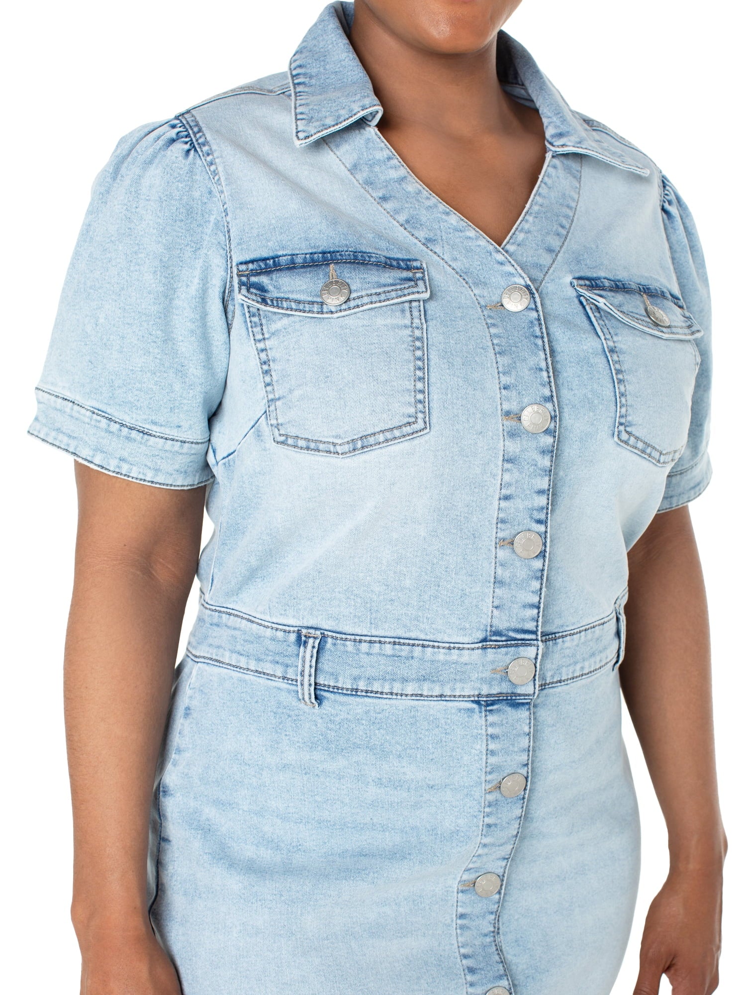 Celebrity Pink Juniors Button up Dress, Women's and Women's Plus