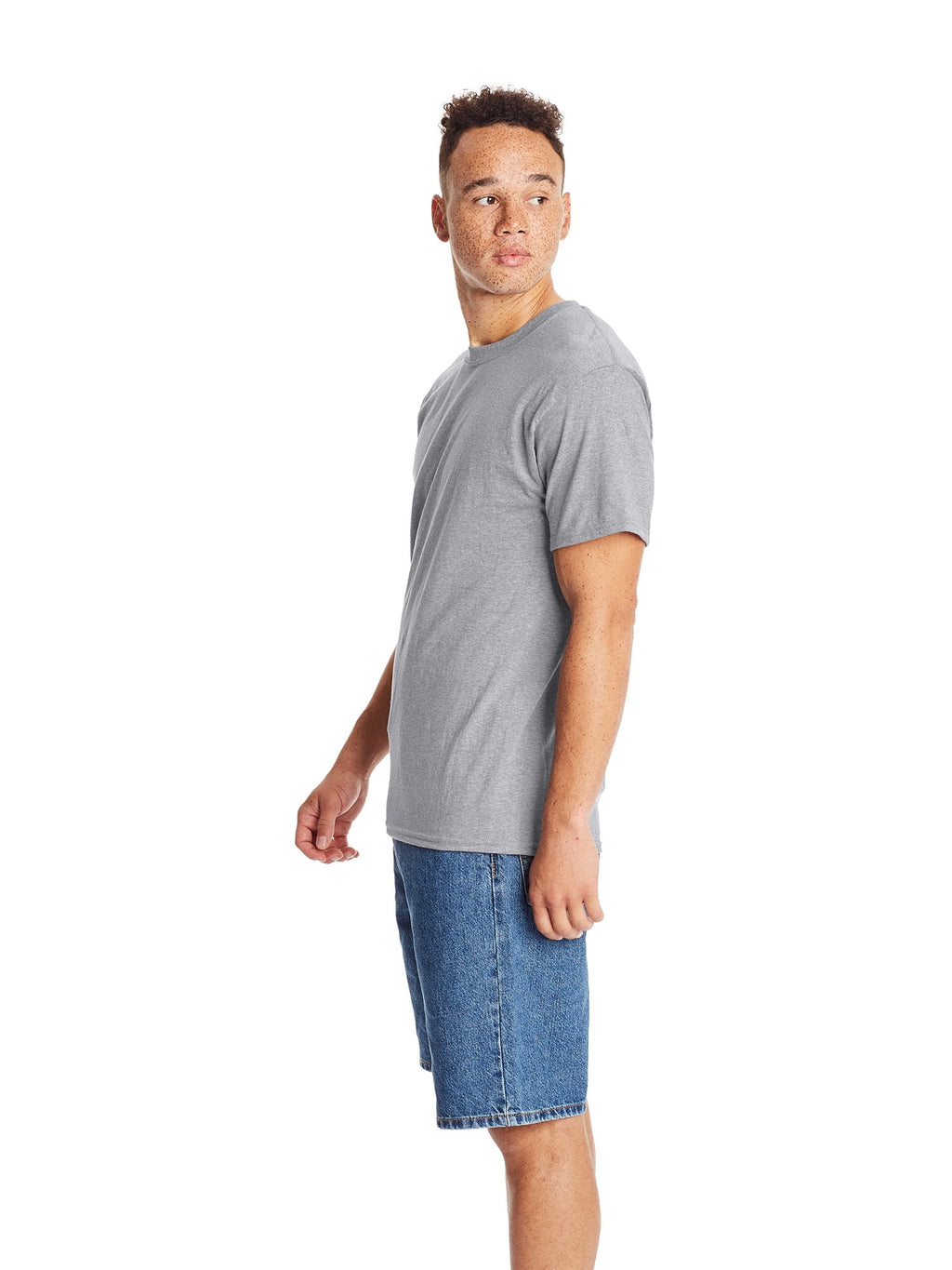 Hanes Men's & Big Men's Beefy Tee Shirt Unisex Heavyweight Cotton T-Shirt, 3- Pack, Sizes S-6XL