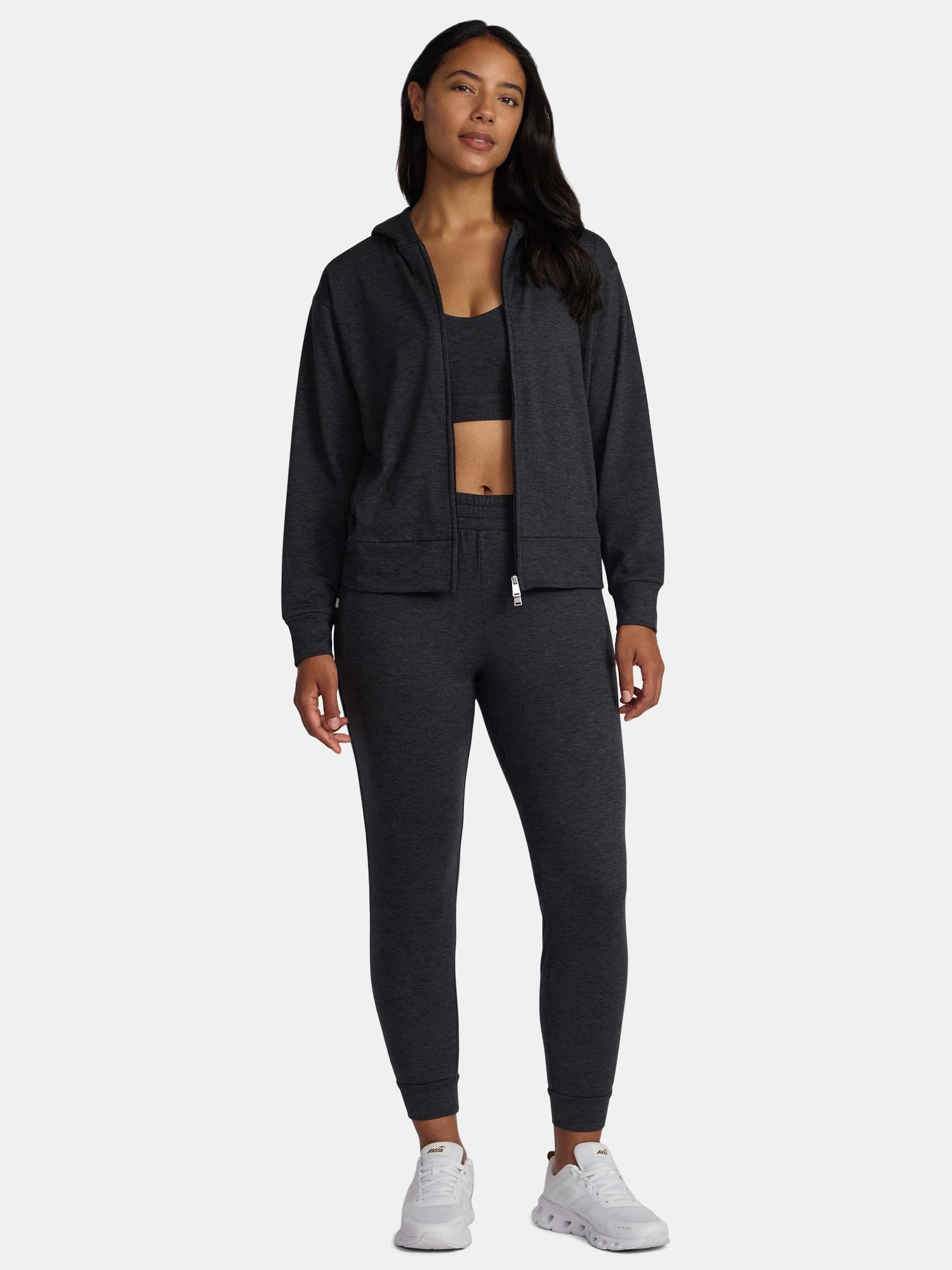 Athletic Works Women's and Women's Plus ButterCore Zip Up Hoodie, Sizes XS-4X