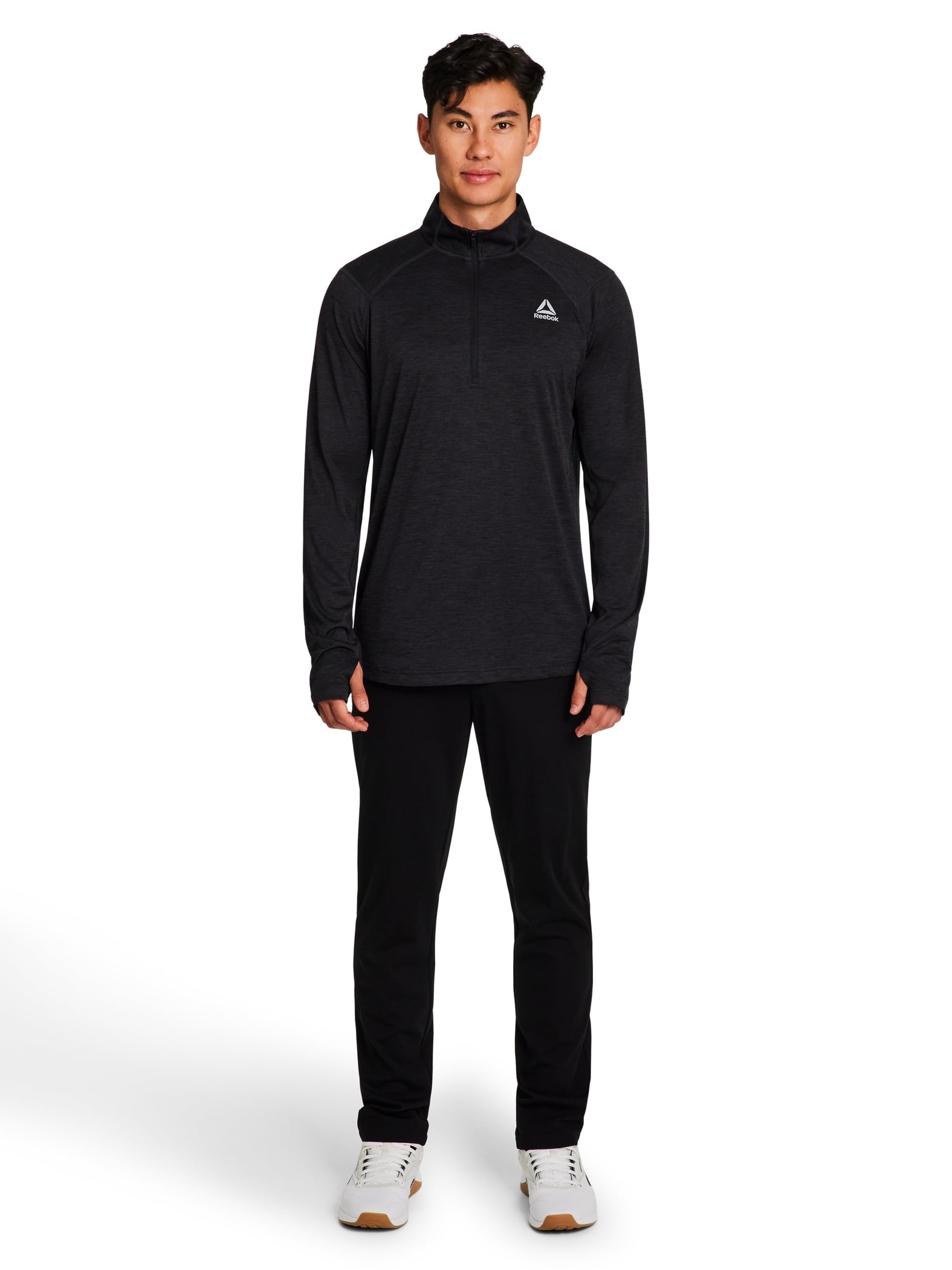 Reebok Men's and Big Men's Trail Quarter-Zip Active Pullover Shirt, Sizes XS-5XL