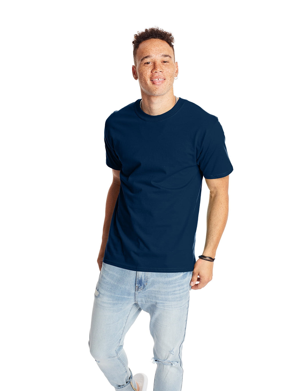 Hanes Men's & Big Men's Beefy Tee Shirt Unisex Heavyweight Cotton T-Shirt, 3- Pack, Sizes S-6XL