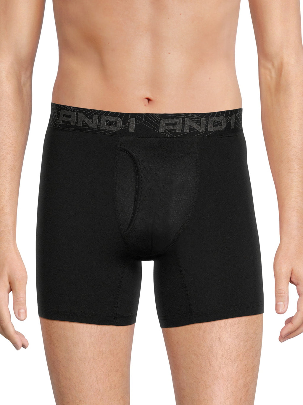AND1 Men's Underwear Pro Platinum Boxer Briefs, 6 Pack, 6"