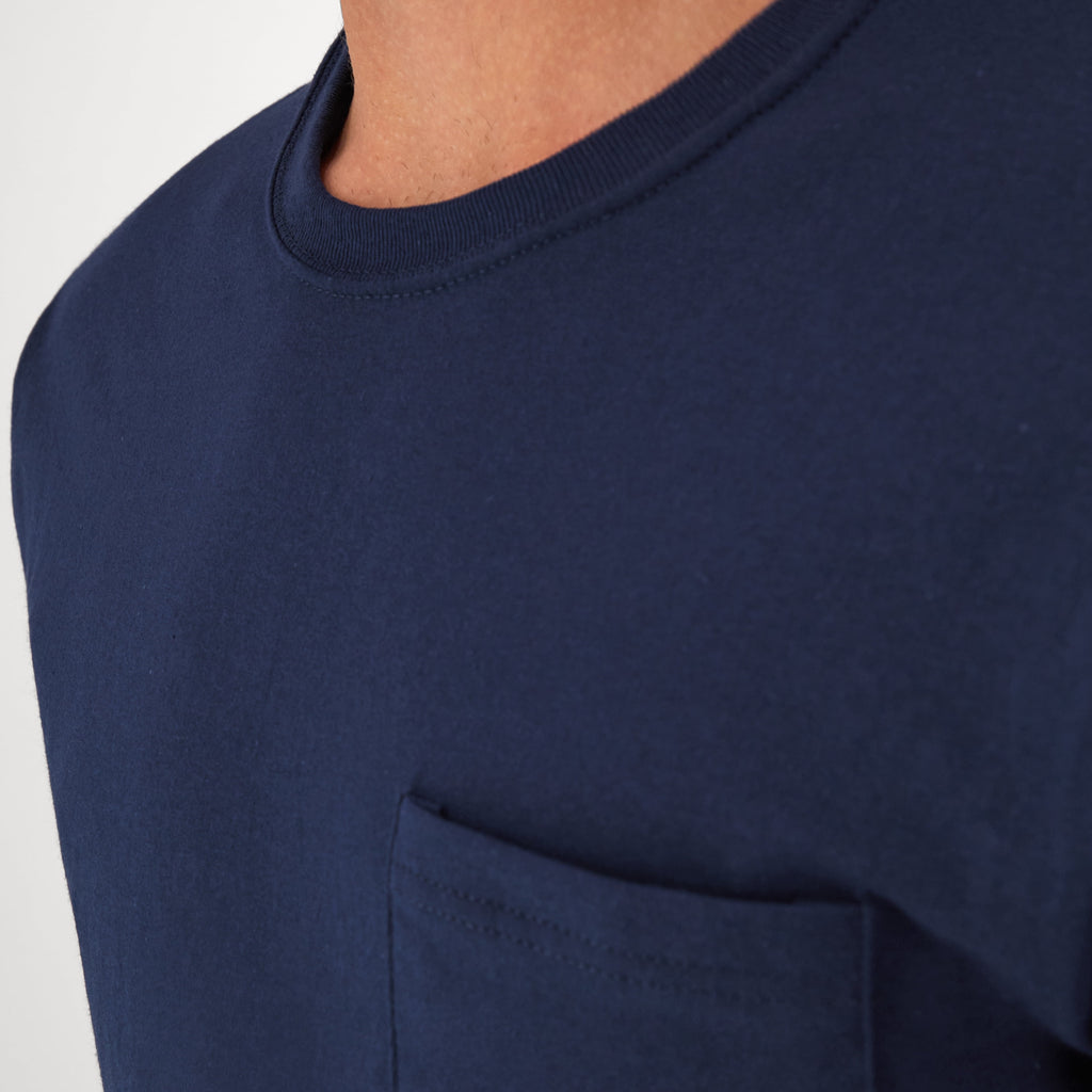 Hanes Men's Value Pack Assorted Pocket T-Shirt Undershirts, 6 Pack