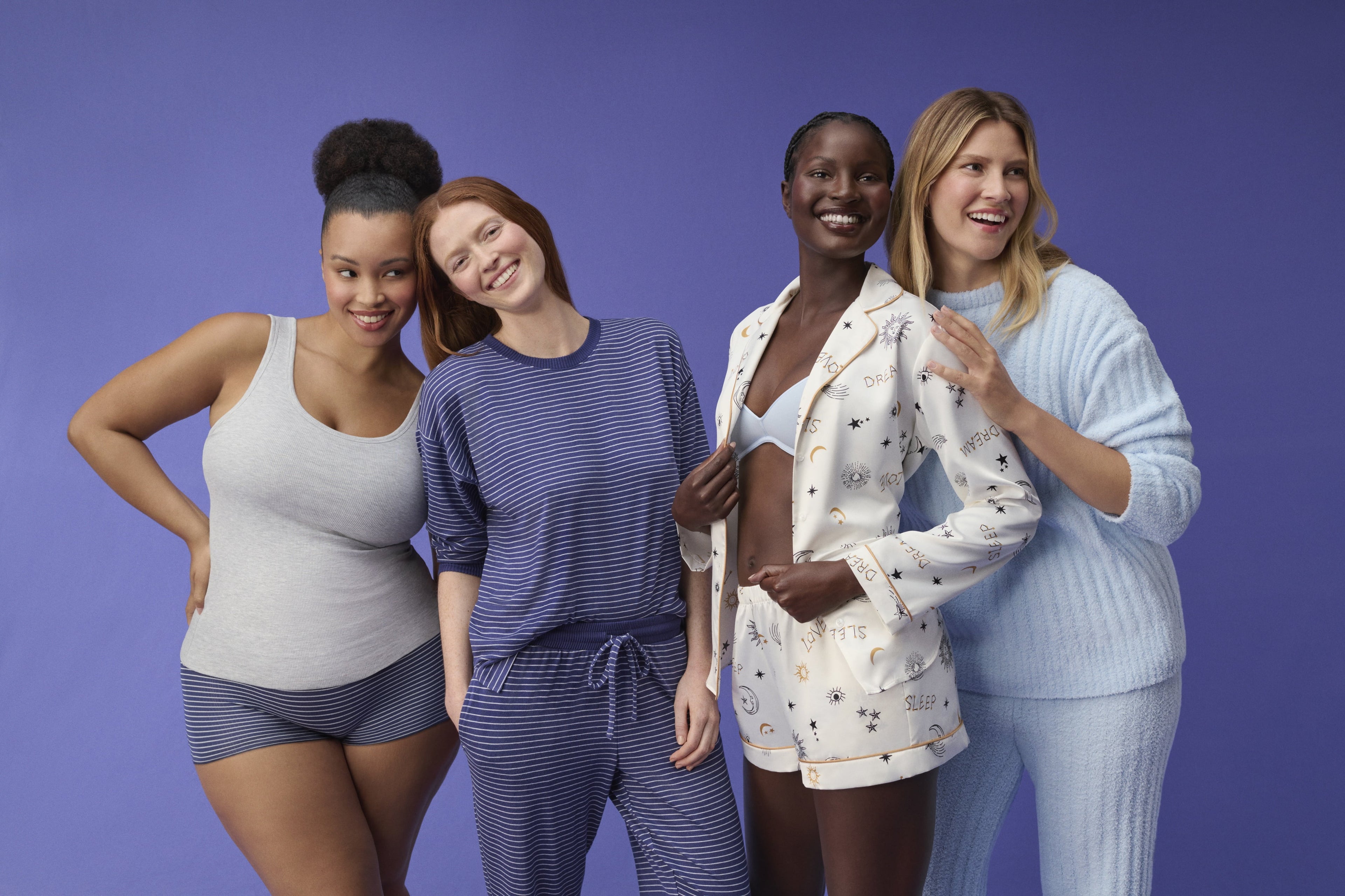 Joyspun Women's Cozy Ribbed Crewneck Top and Wide-Leg Pants Set, 2-Piece, Sizes XS-3X