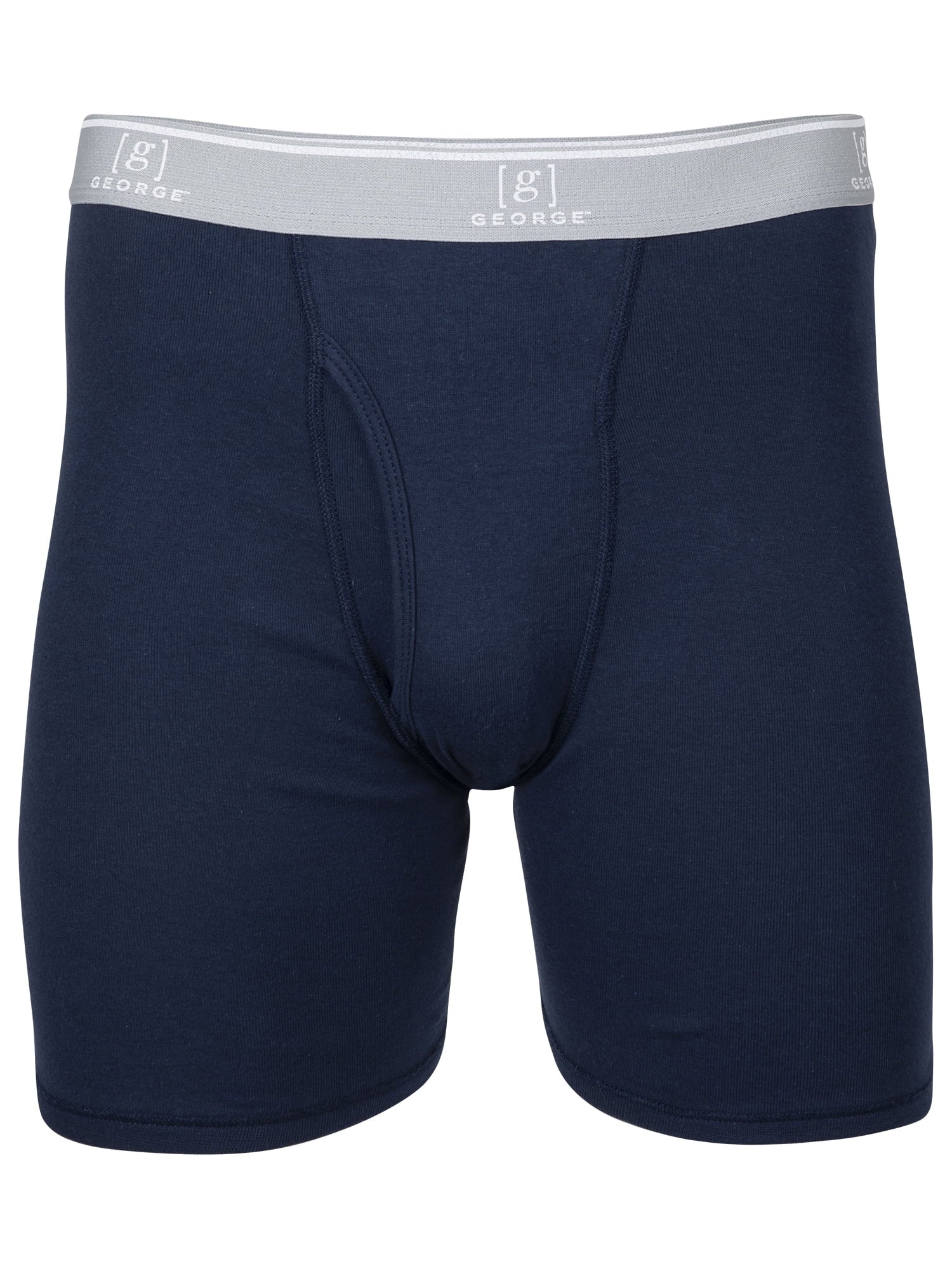 George Men's Regular Length Boxer Briefs, Assorted Colors, 6-Pack, Sizes S-3XL