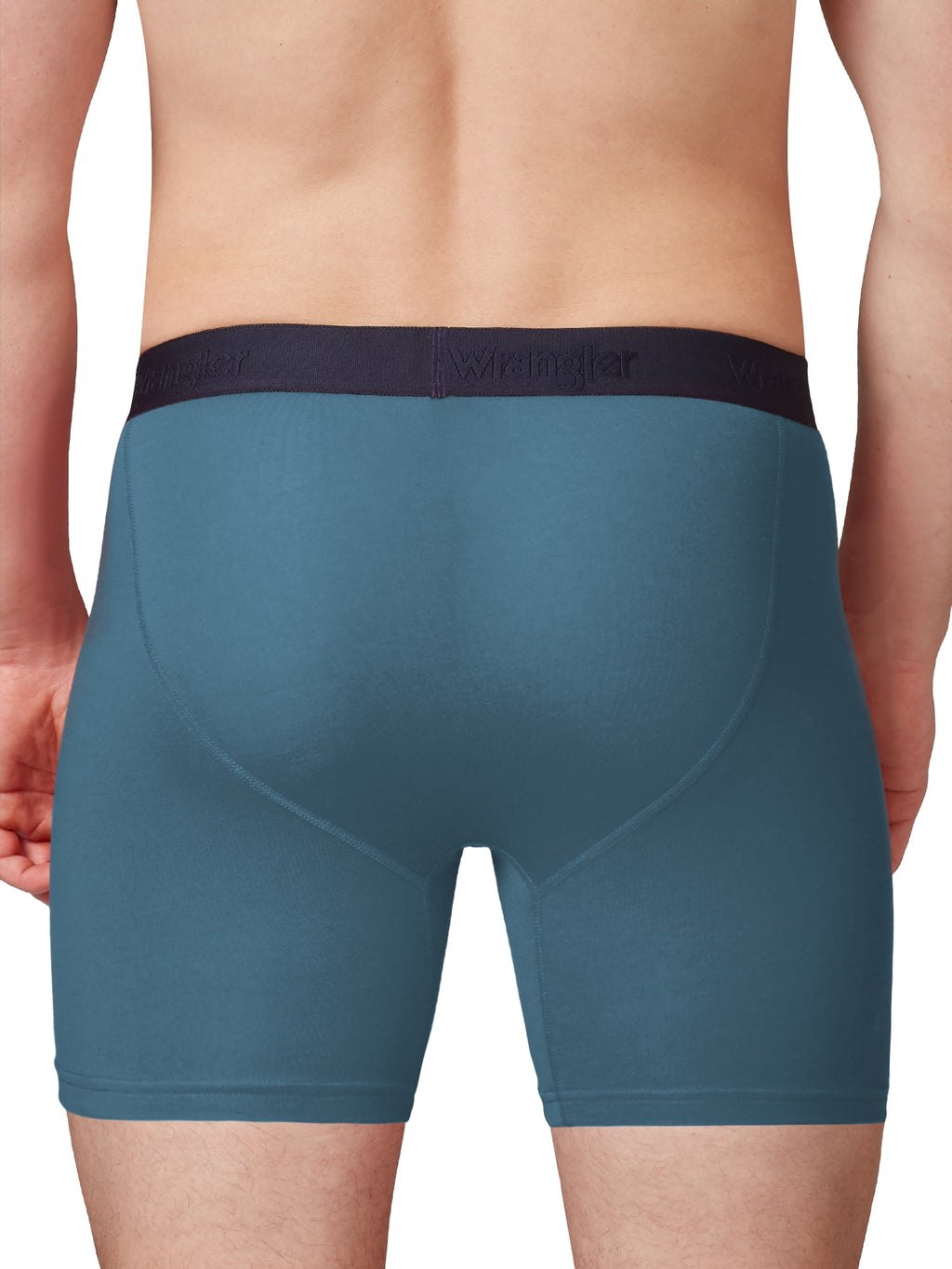 Wrangler Men's Cotton Stretch Boxer Brief Set, Boxer Briefs Underwear for Men, L, 6 Pack