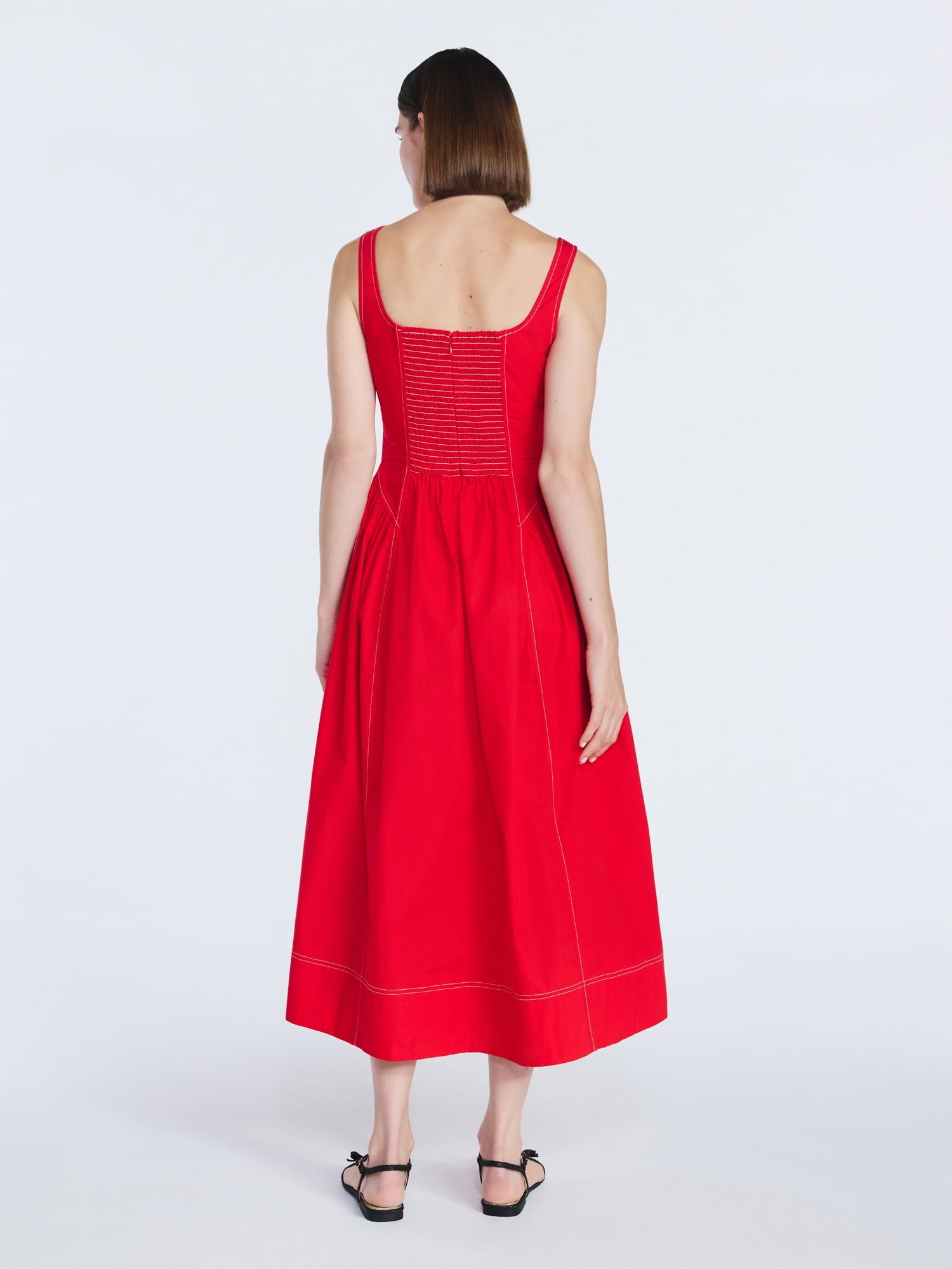 Free Assembly Women's and Women's Plus Sleeveless Cotton Panel Maxi Dress, Sizes XS- 4X