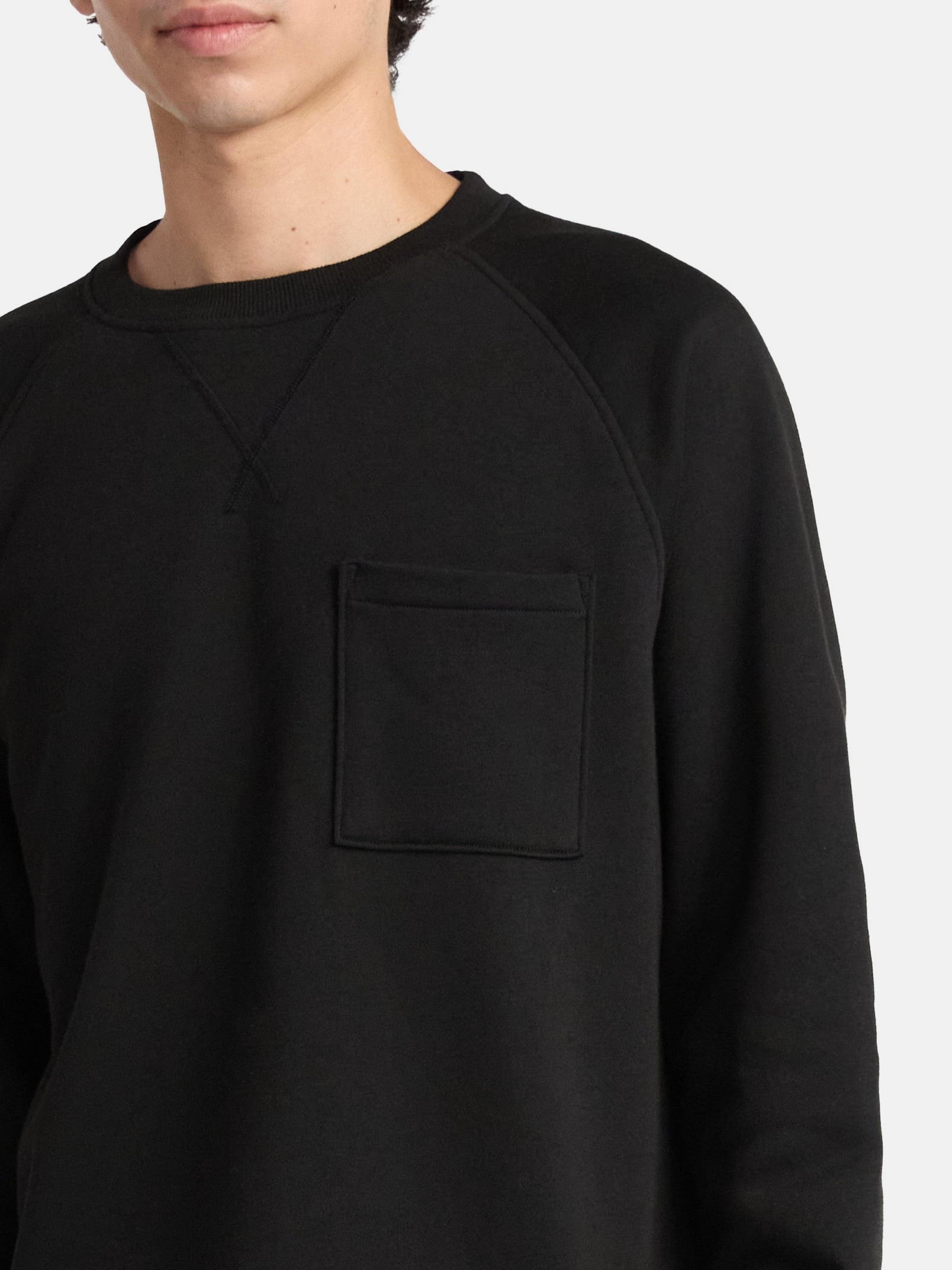 No Boundaries Oversized Crewneck Sweatshirt with Long Sleeves, Men's & Big Men's