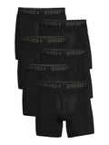 AND1 Men's Underwear Pro Platinum Boxer Briefs, 6 Pack, 6"