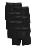 AND1 Men's Underwear Pro Platinum Boxer Briefs, 6 Pack, 6"