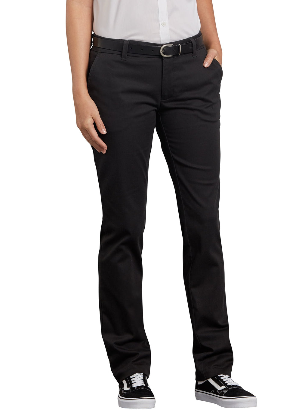 Genuine Dickies Women's Curvy Stretch Twill Straight Leg Service Pant
