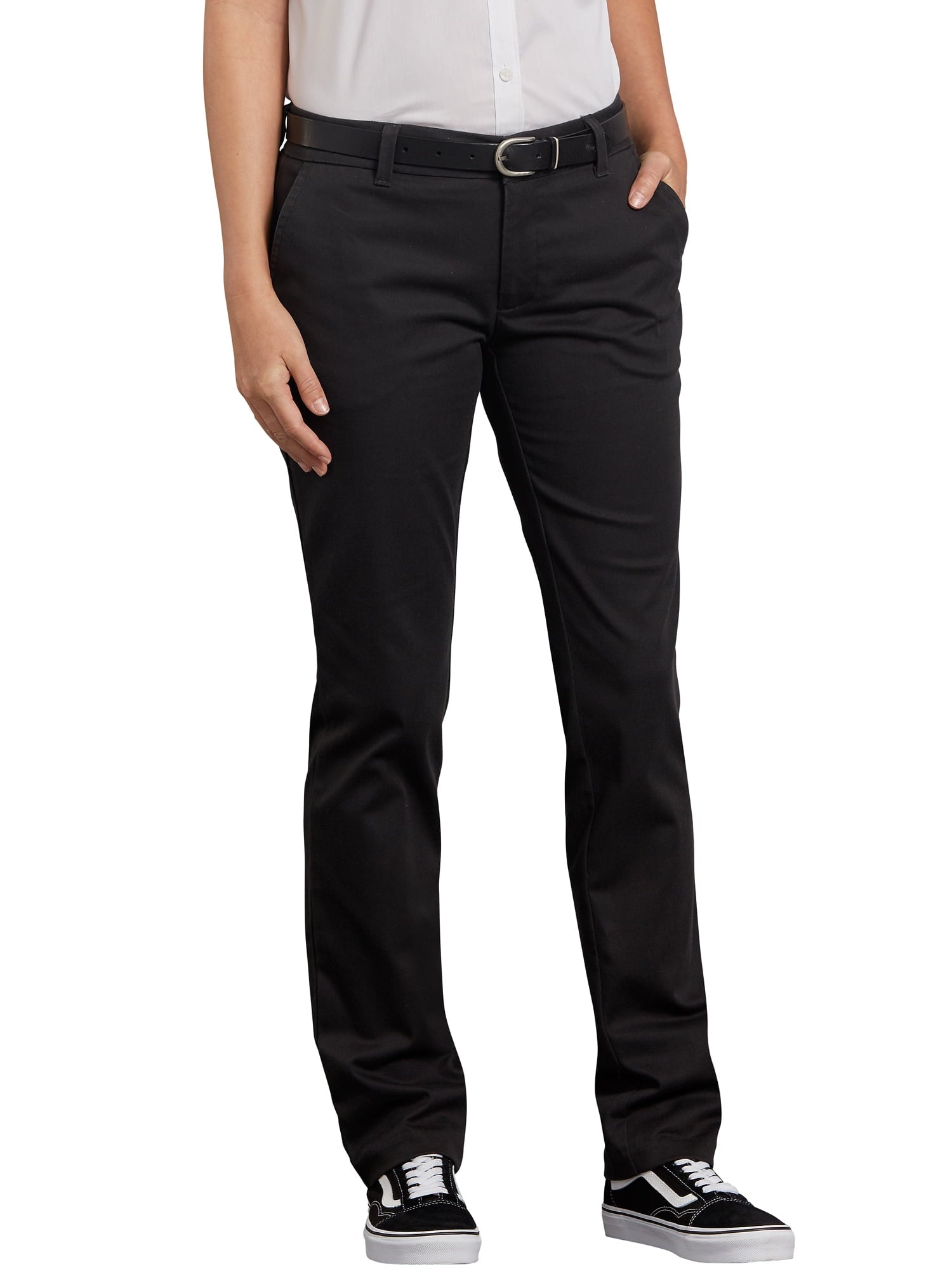 Genuine Dickies Women's Curvy Stretch Twill Straight Leg Service Pant