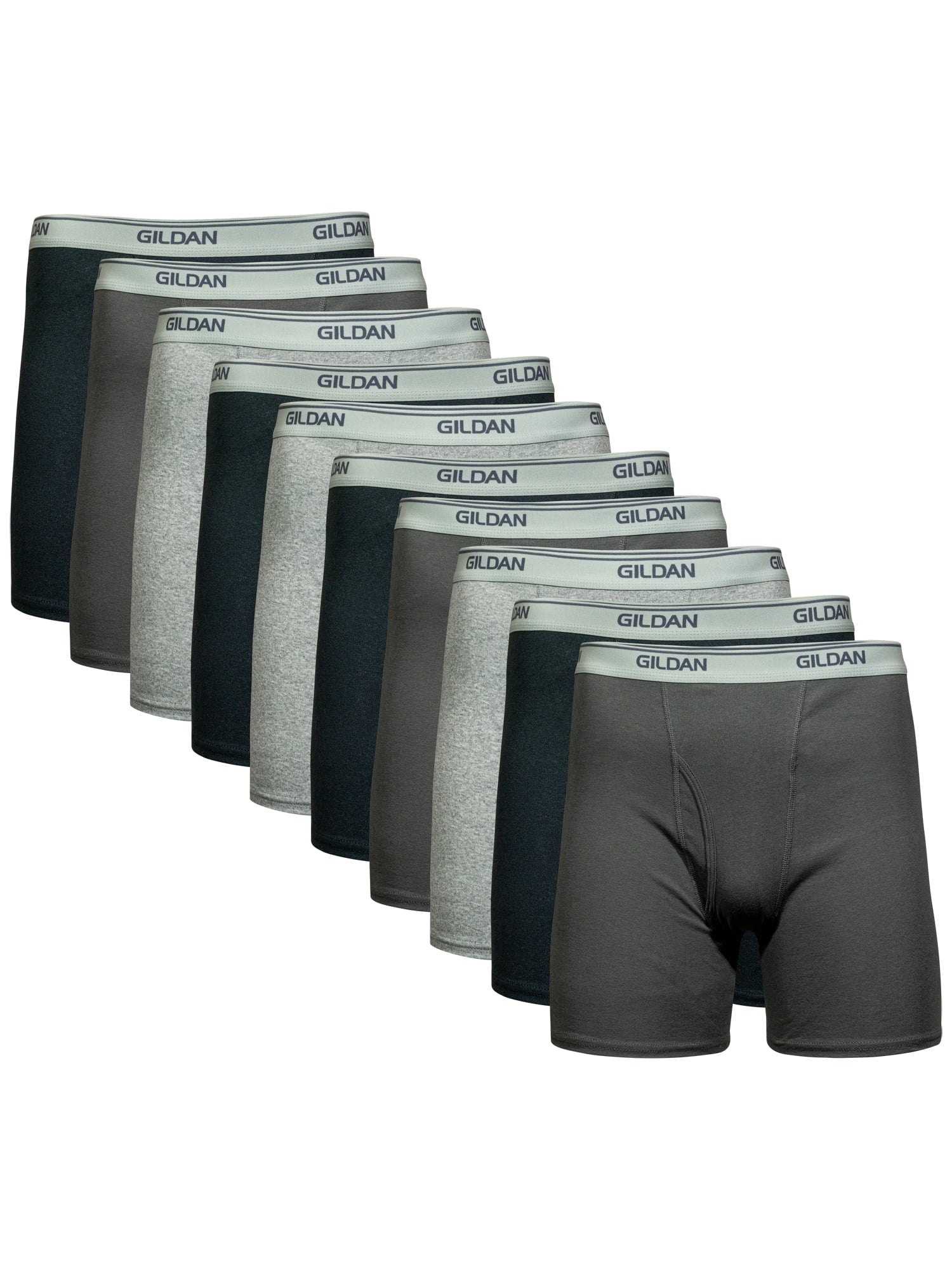 Gildan Men's Boxer Briefs, 10-Pack, Sizes S-2XL