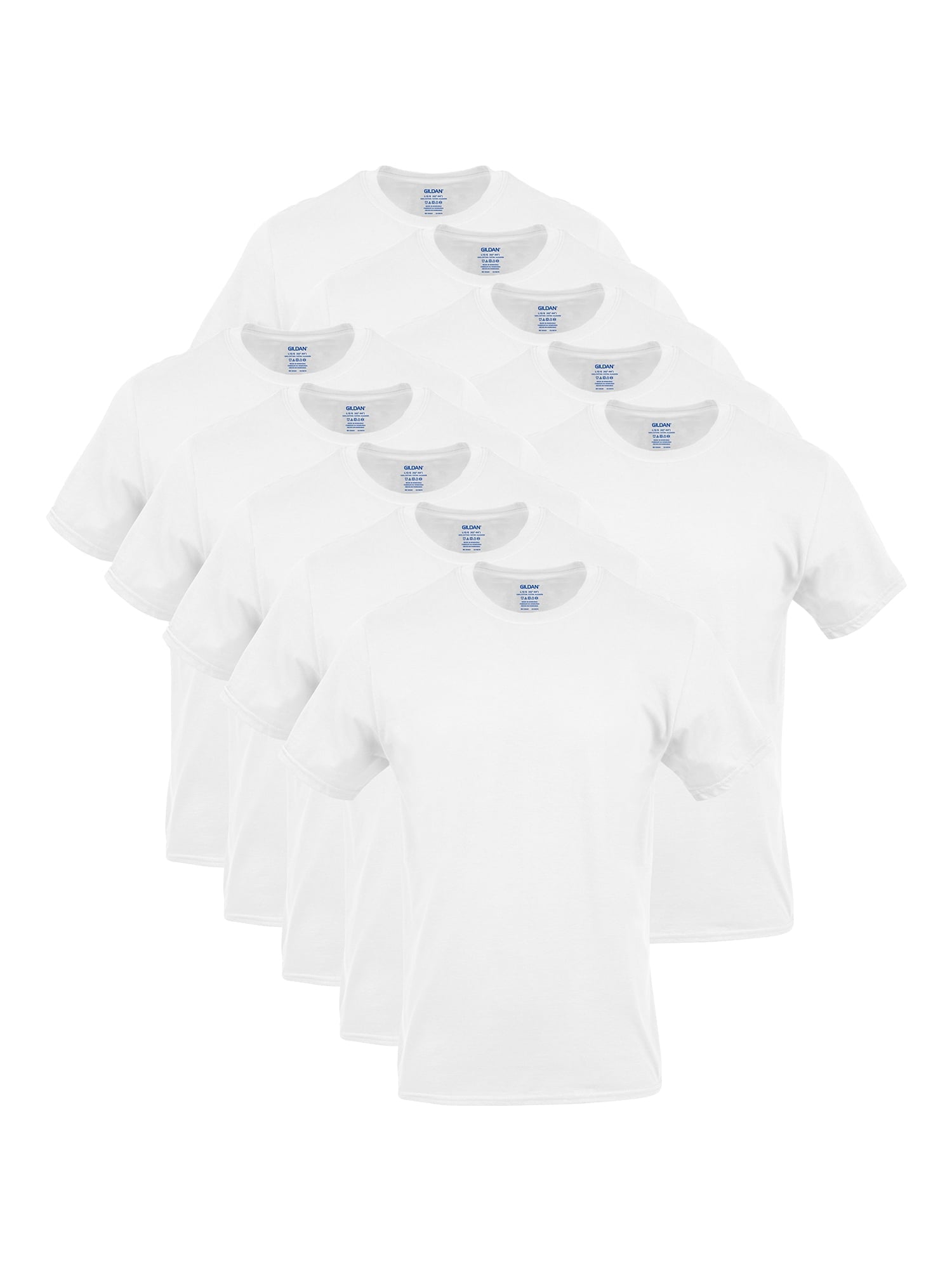 Gildan Men's Short Sleeve Crew T-Shirt, 10-Pack, Sizes S-3XL
