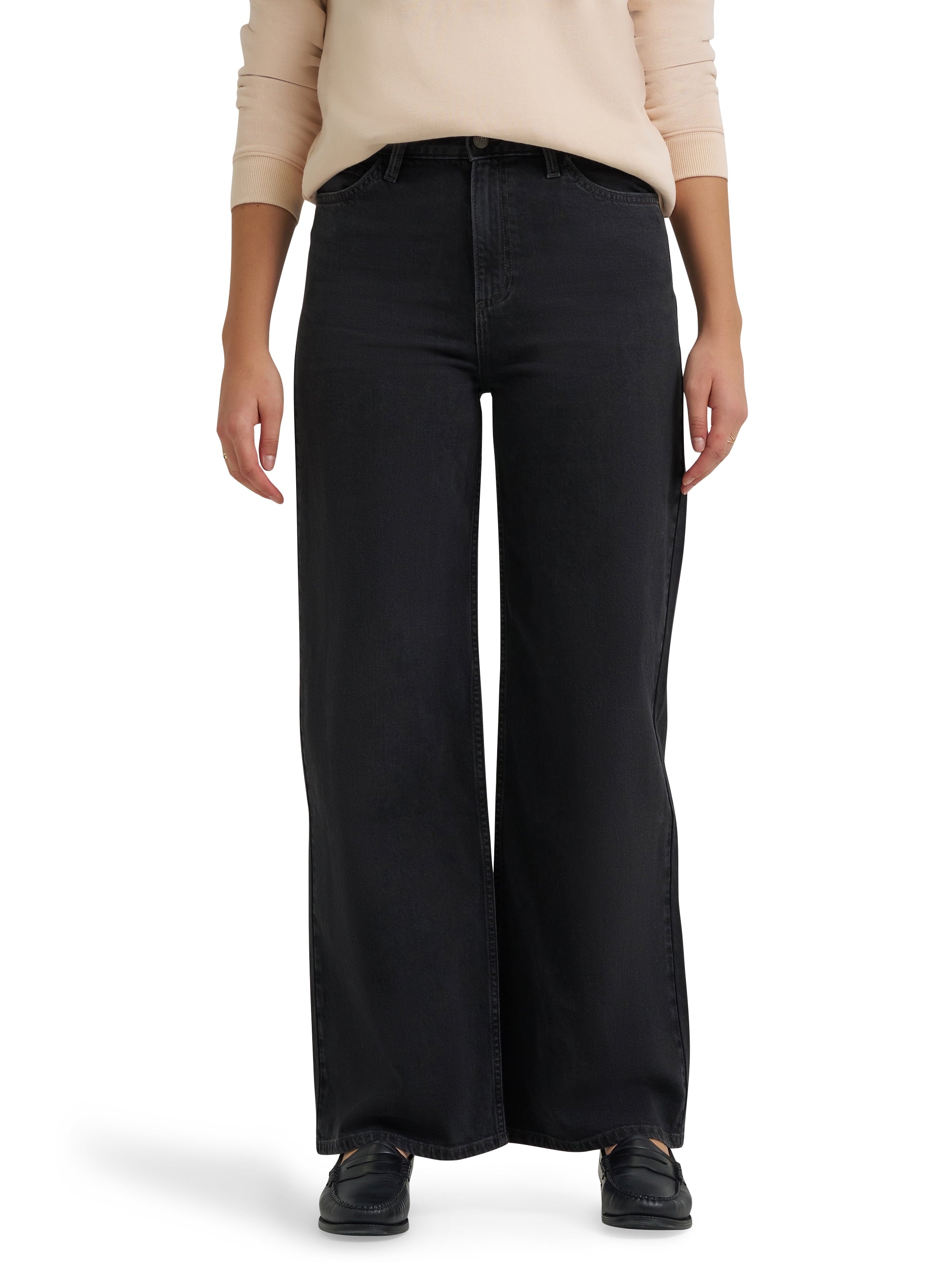 Lee® Women's Heritage A-Line Wide Leg Denim Trouser Jeans, Sizes 2-18