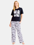 Nightmare Before Christmas Women's Oversized Tee and Pants Pajama Set, 2-Piece, Sizes XS-3X