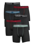 Reebok Men’s Underwear Featherweight Performance Boxer Briefs, Underpants, 6-pack
