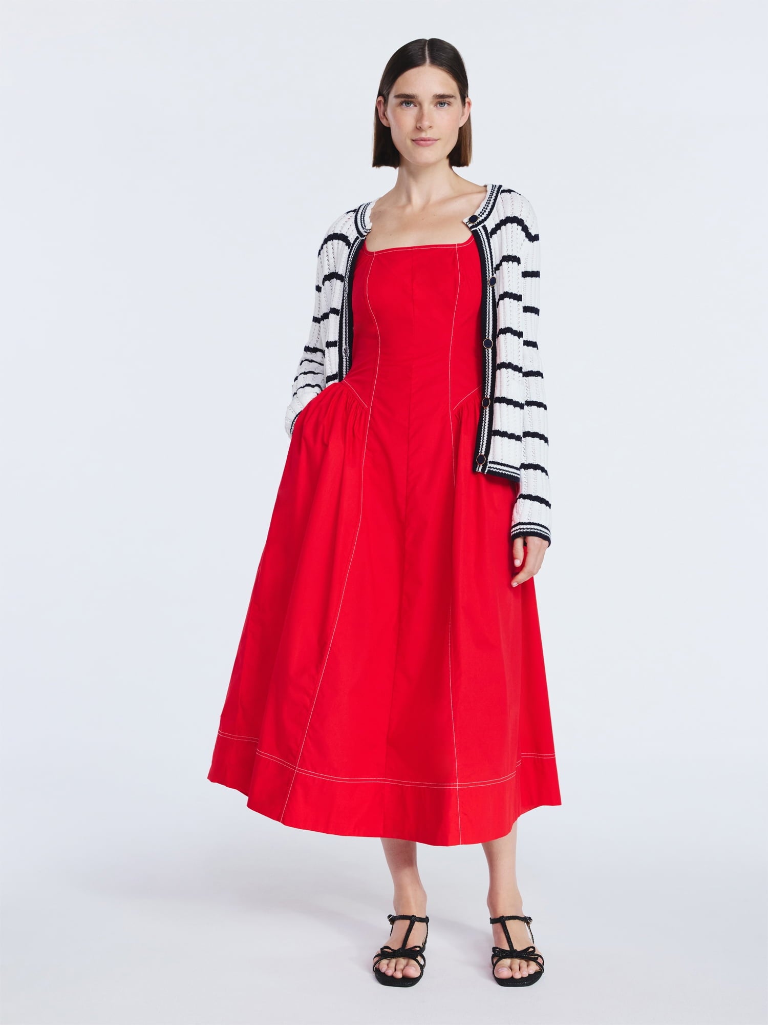 Free Assembly Women's and Women's Plus Sleeveless Cotton Panel Maxi Dress, Sizes XS- 4X