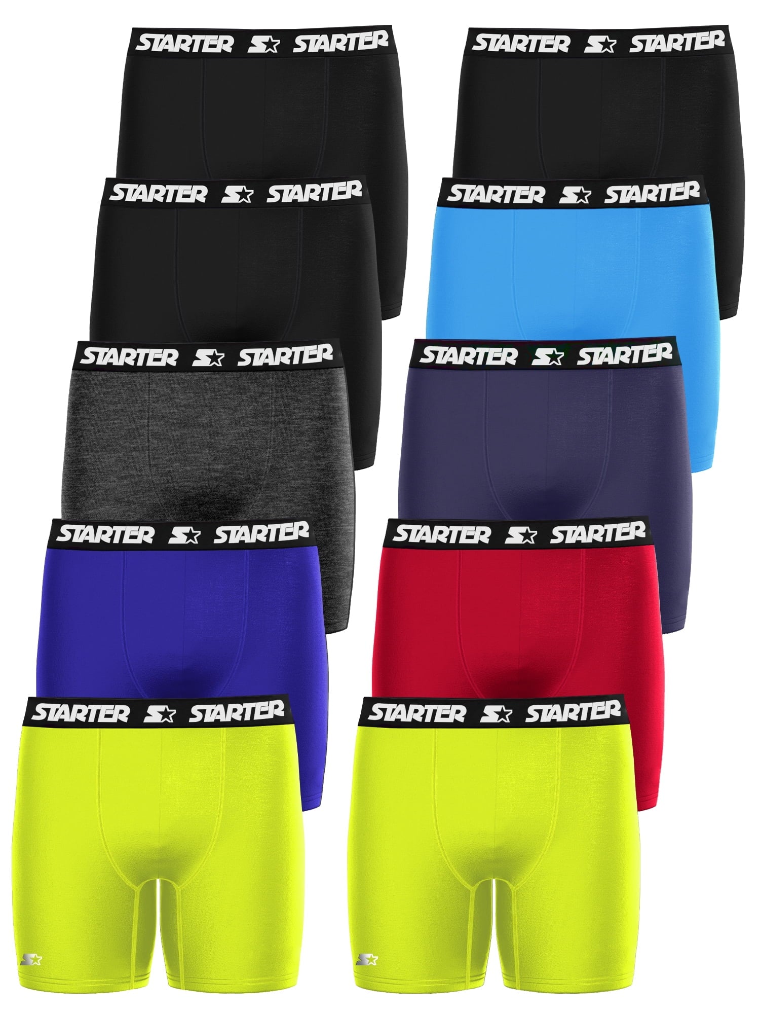 Starter Men’s Breathable Cotton Brief, Multicolor (10 Pack)