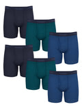 Wrangler Men's Active Stretch Boxer Brief Set, Underwear for Men, L, 6 Pack