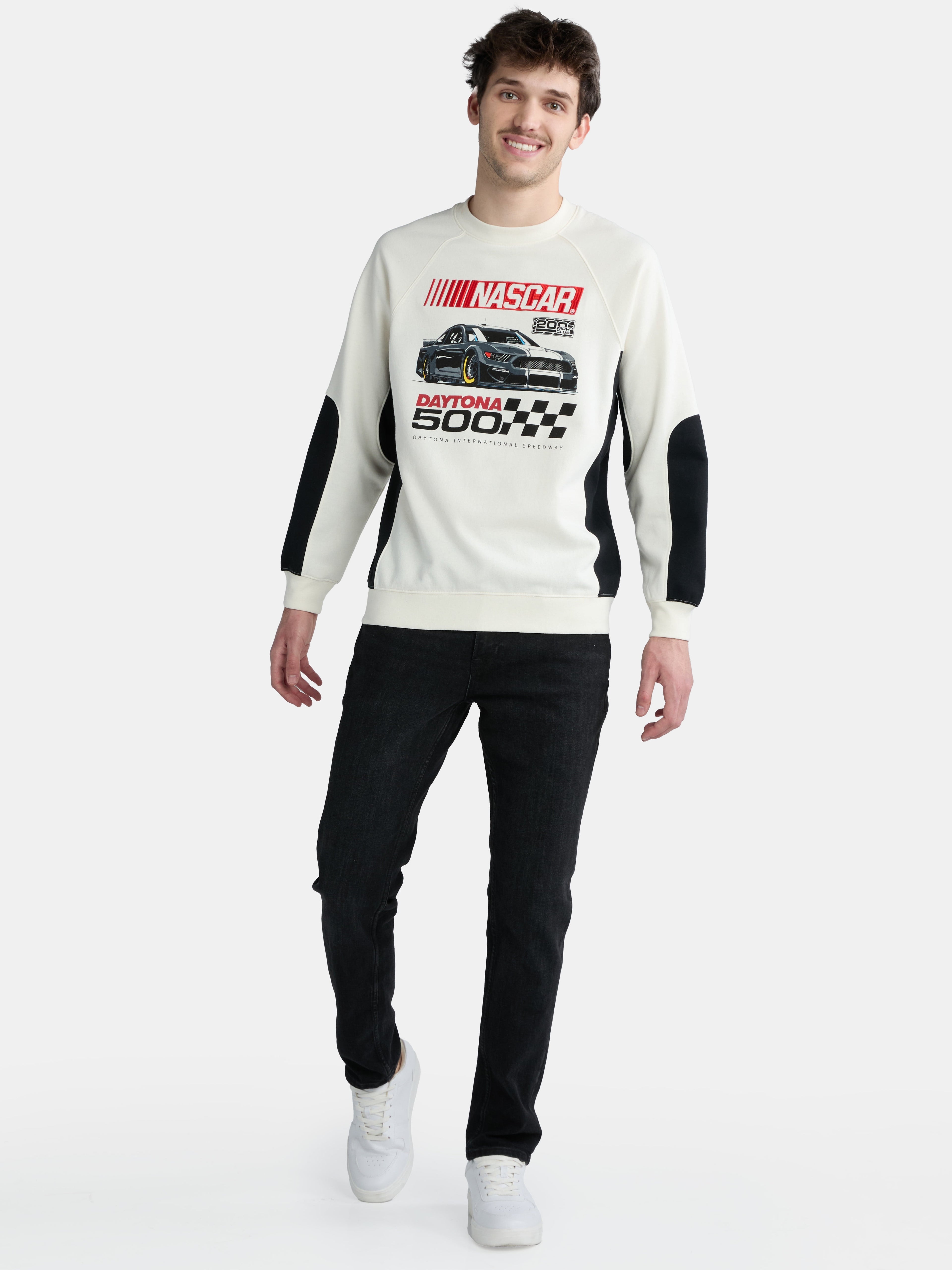 NASCAR Men's and Big Men's Graphic Crewneck Sweatshirt, Sizes XS-3XL