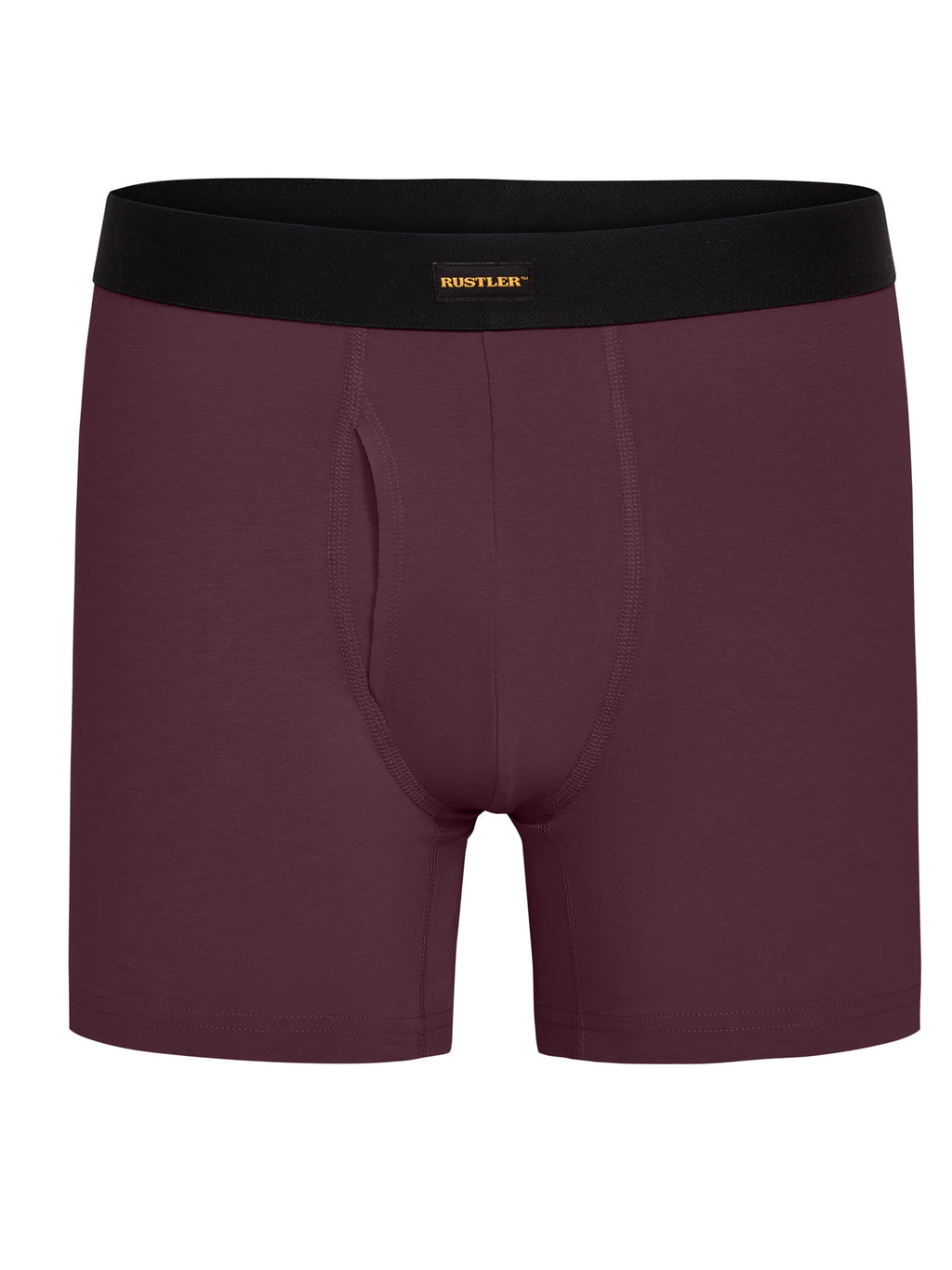 Rustler Everyday Comfort Boxer Briefs for Men, Large, Black/Naval Academy/Fig, 10-Pack