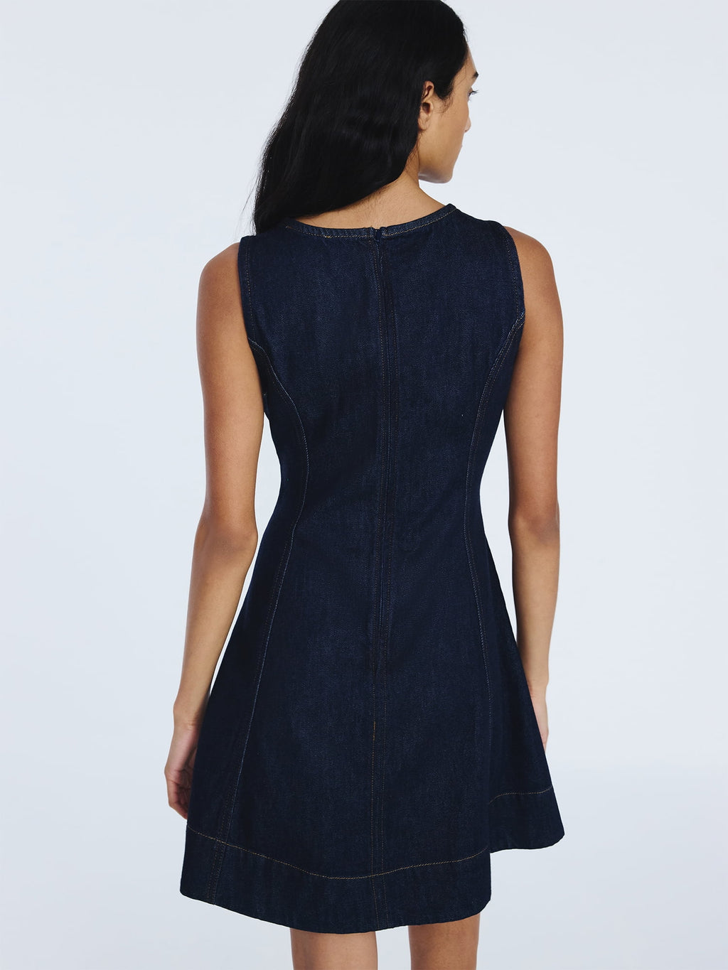 Free Assembly Women's and Women’s Plus Sleeveless Denim Mini Dress, Sizes 0-26