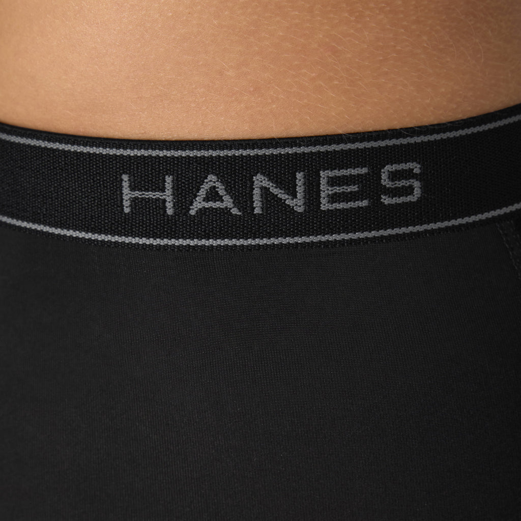 Hanes Men’s Performance Stretch Long Leg Boxer Brief Underwear Pack, Assorted, 6-Pack
